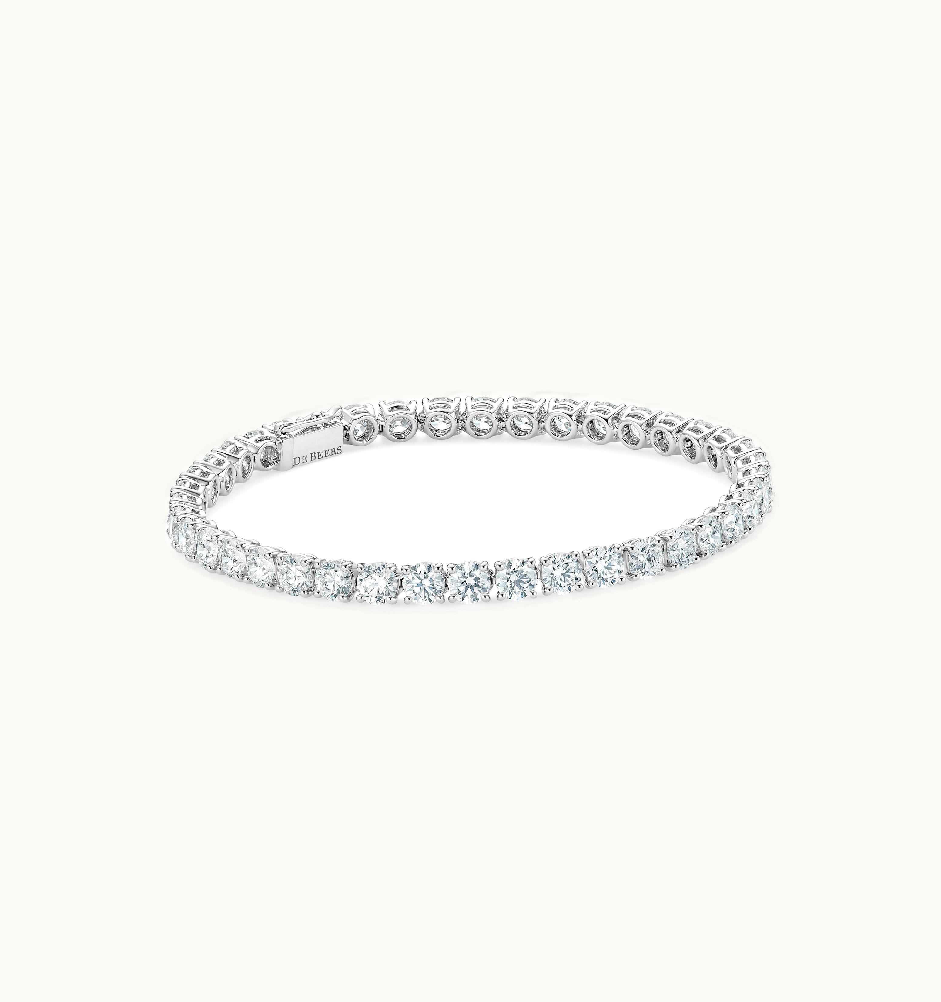 De Beers De Beers DB Classic Eternity Line Round Brilliant Diamond Bracelet UZ0178427