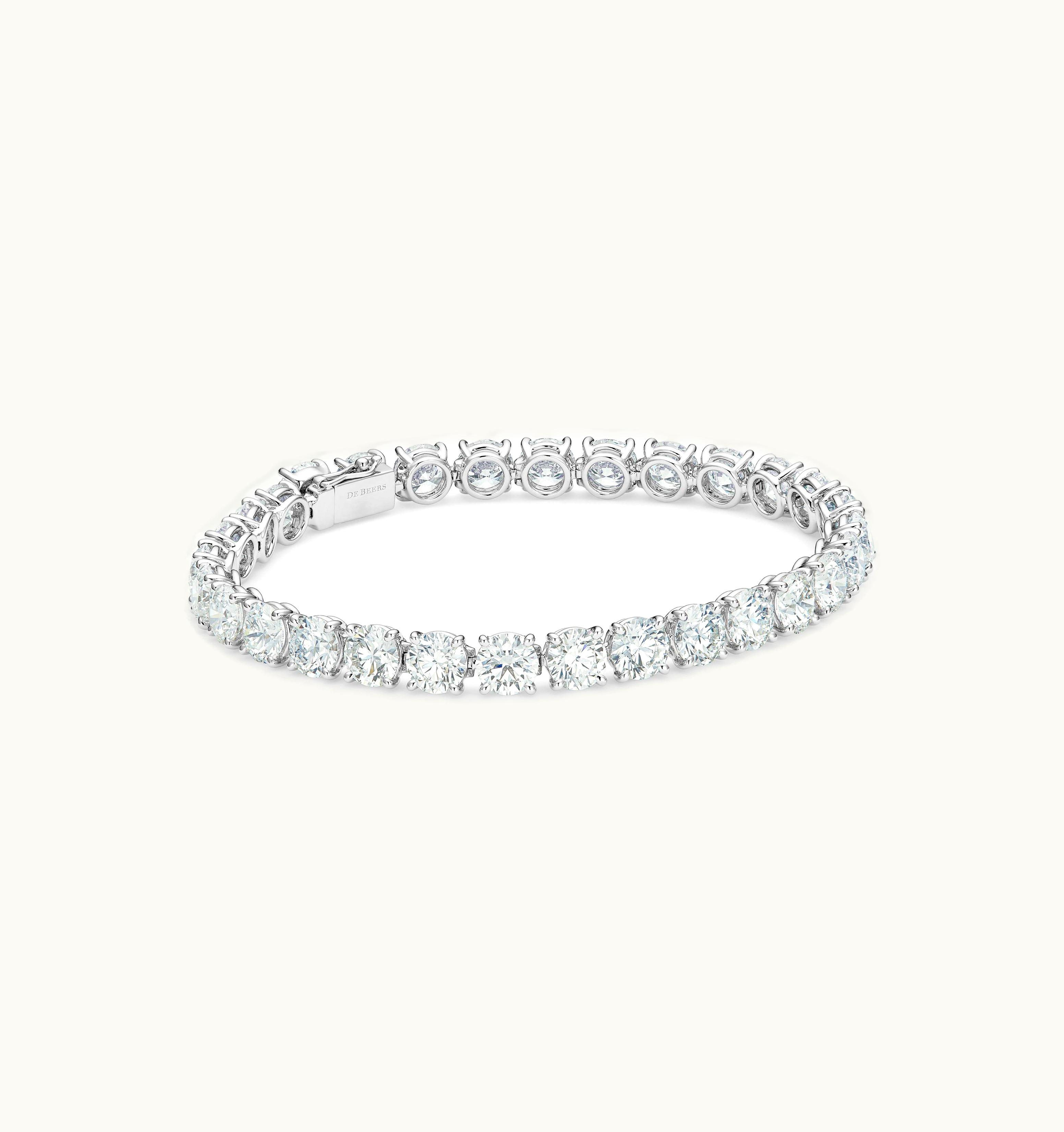 De Beers De Beers DB Classic Eternity Line Round Brilliant Diamond Bracelet UZ0178429