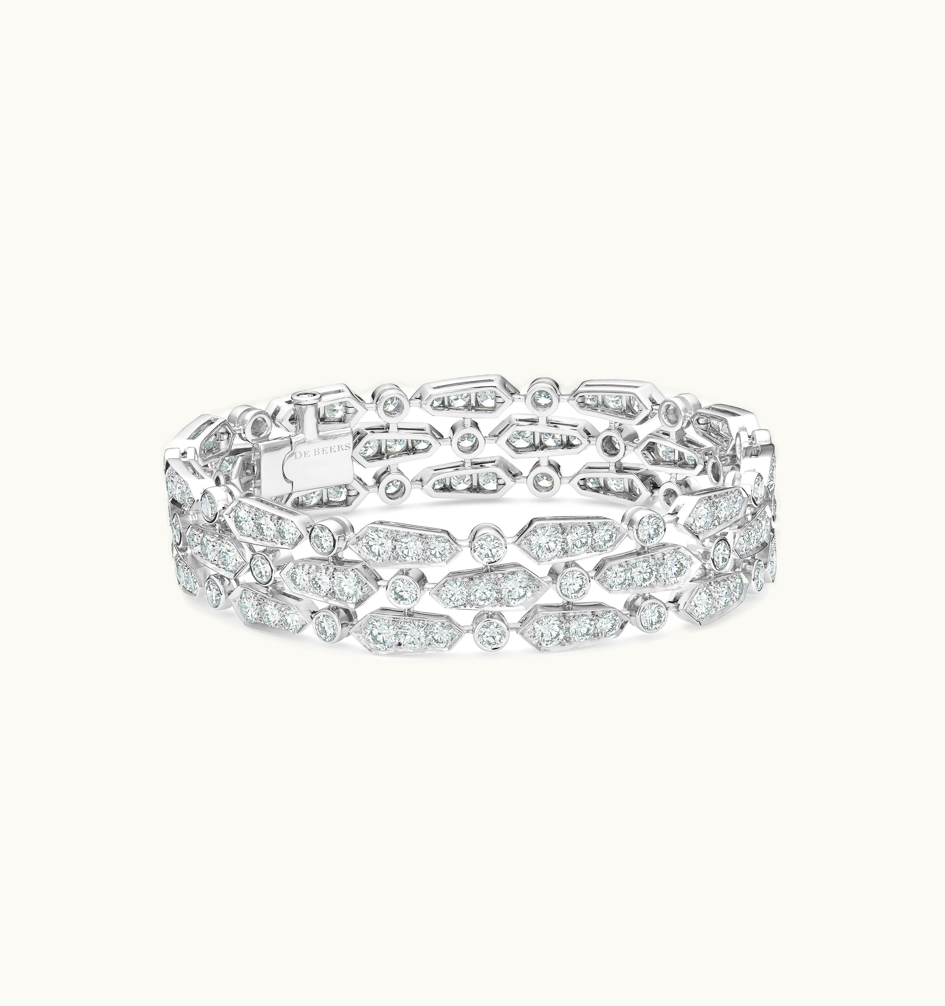 De Beers De Beers Phenomena Glacier Three Line Bracelet