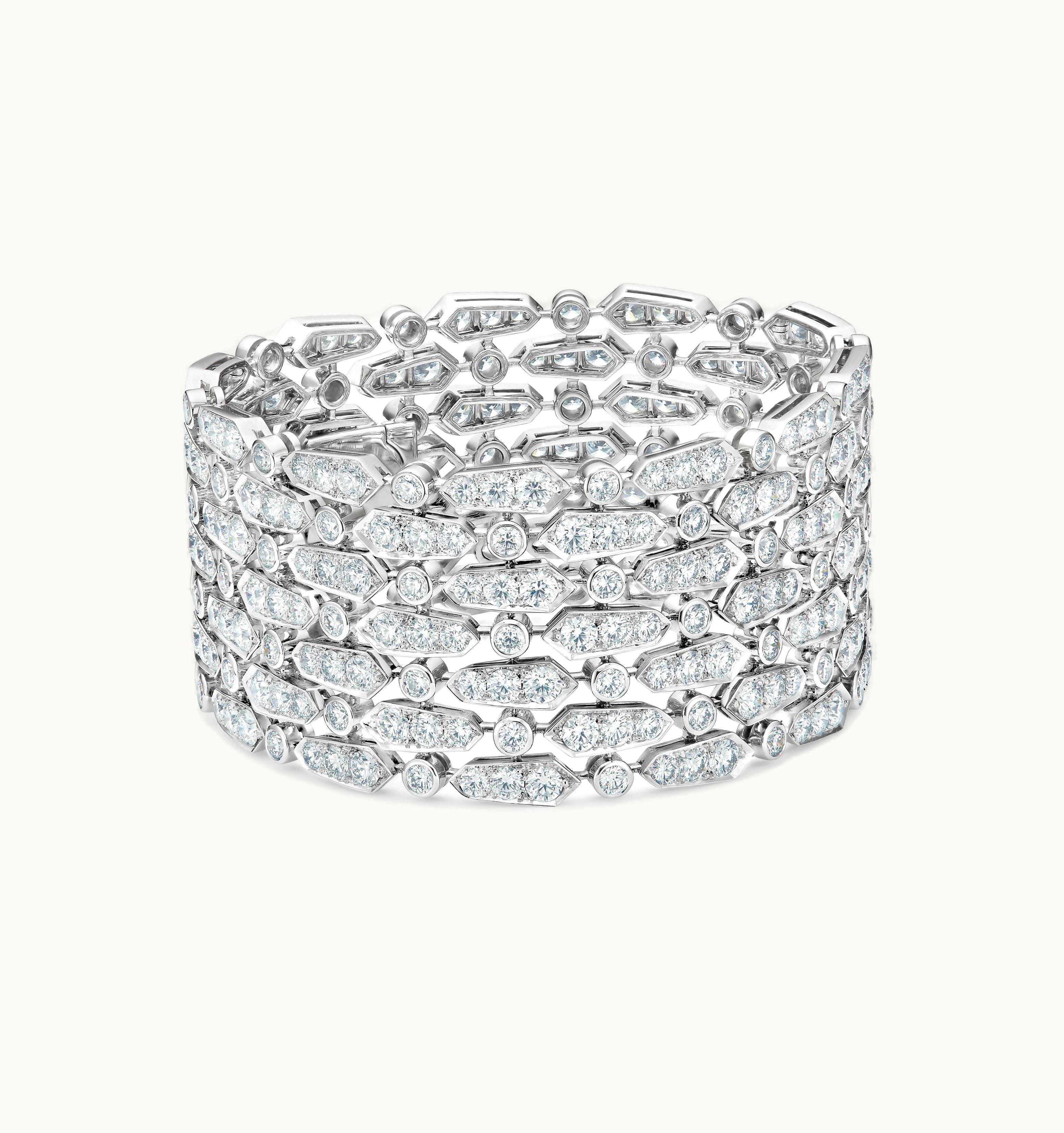 De Beers De Beers Phenomena Glacier Seven Line Bracelet
