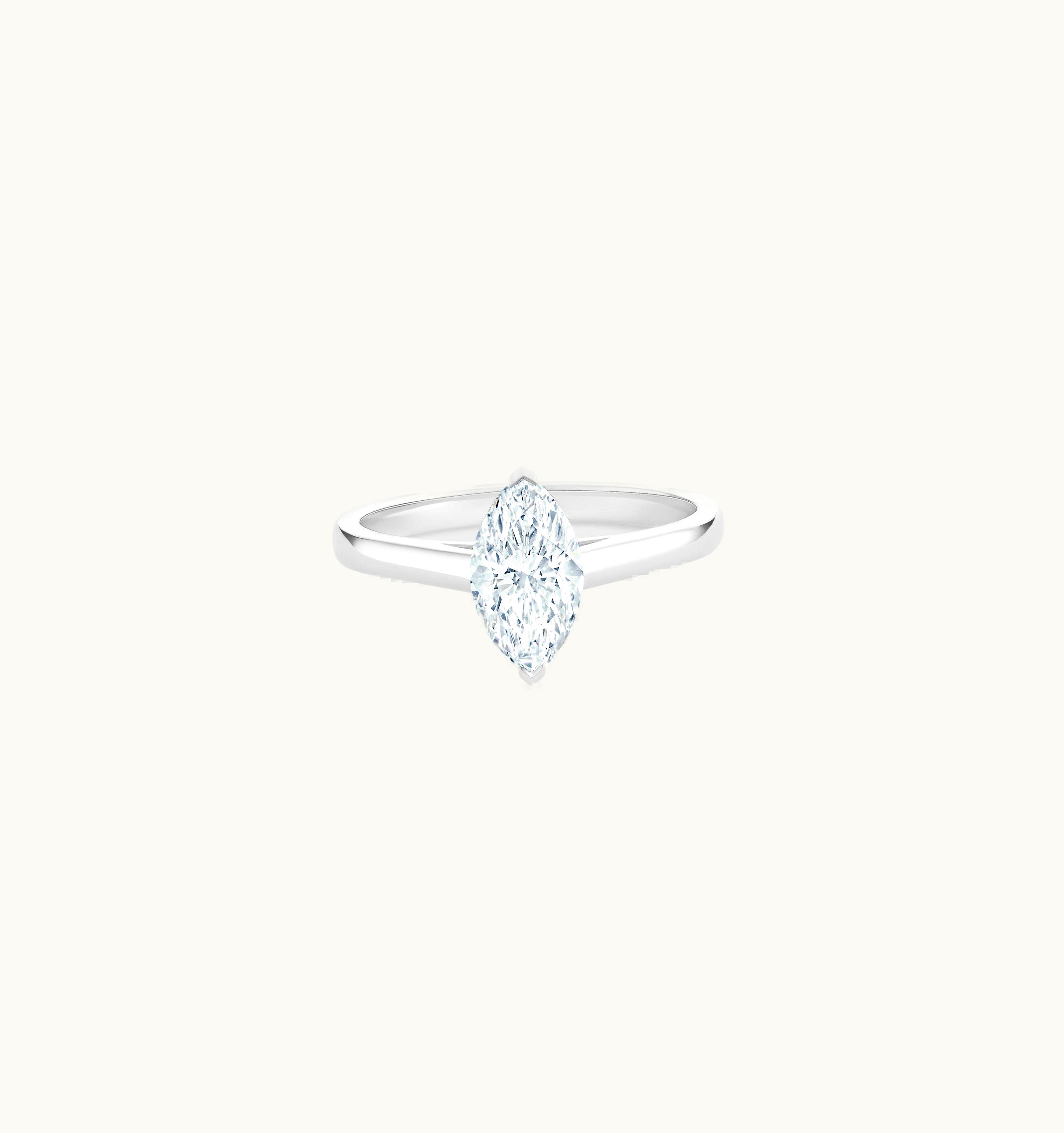 De Beers De Beers DB Classic Marquise-Shaped Diamond Ring