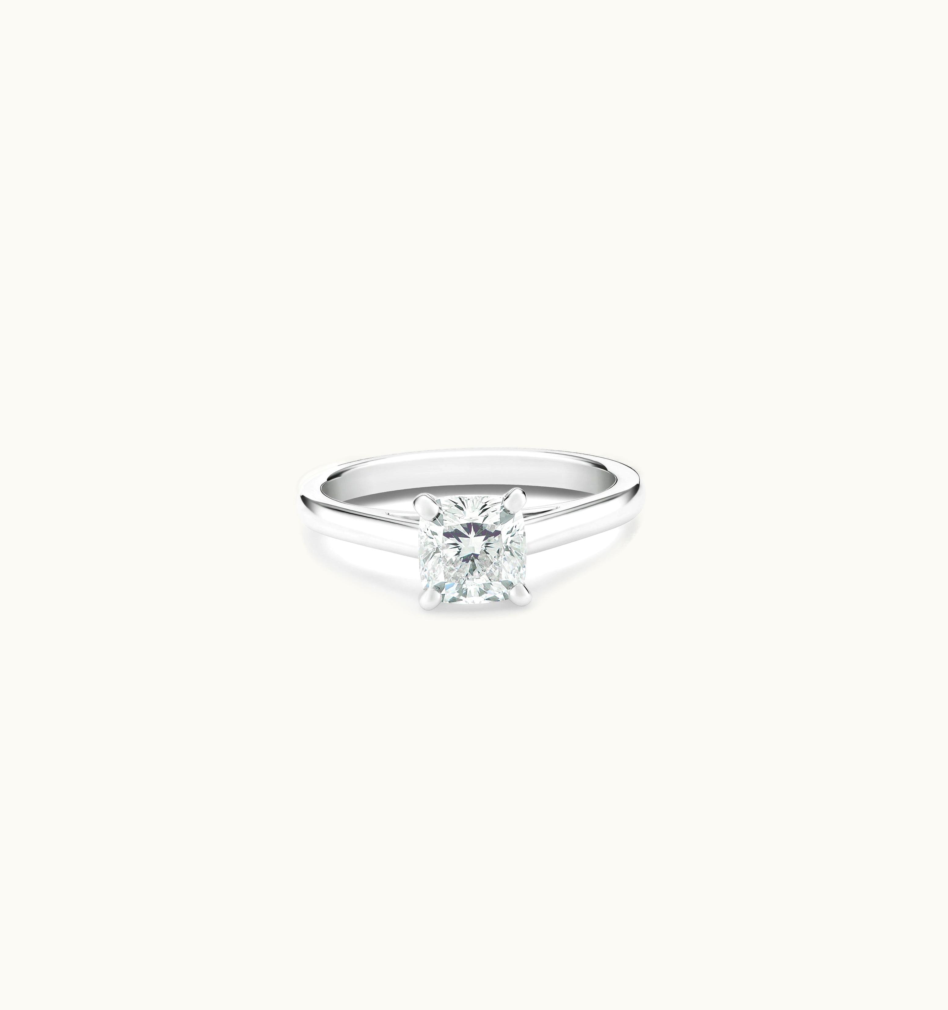 De Beers De Beers DB Classic Cushion-Cut Diamond Ring UZ0178448