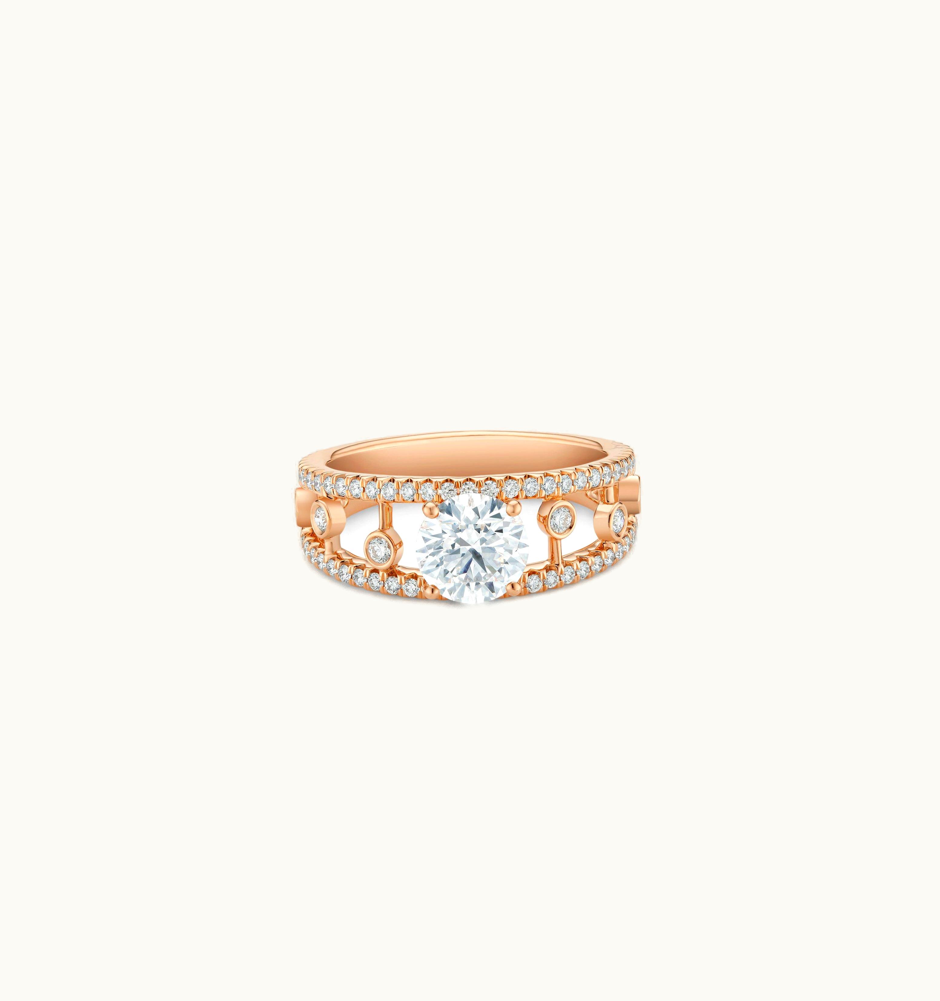 De Beers De Beers Dewdrop Round Brilliant Diamond Ring