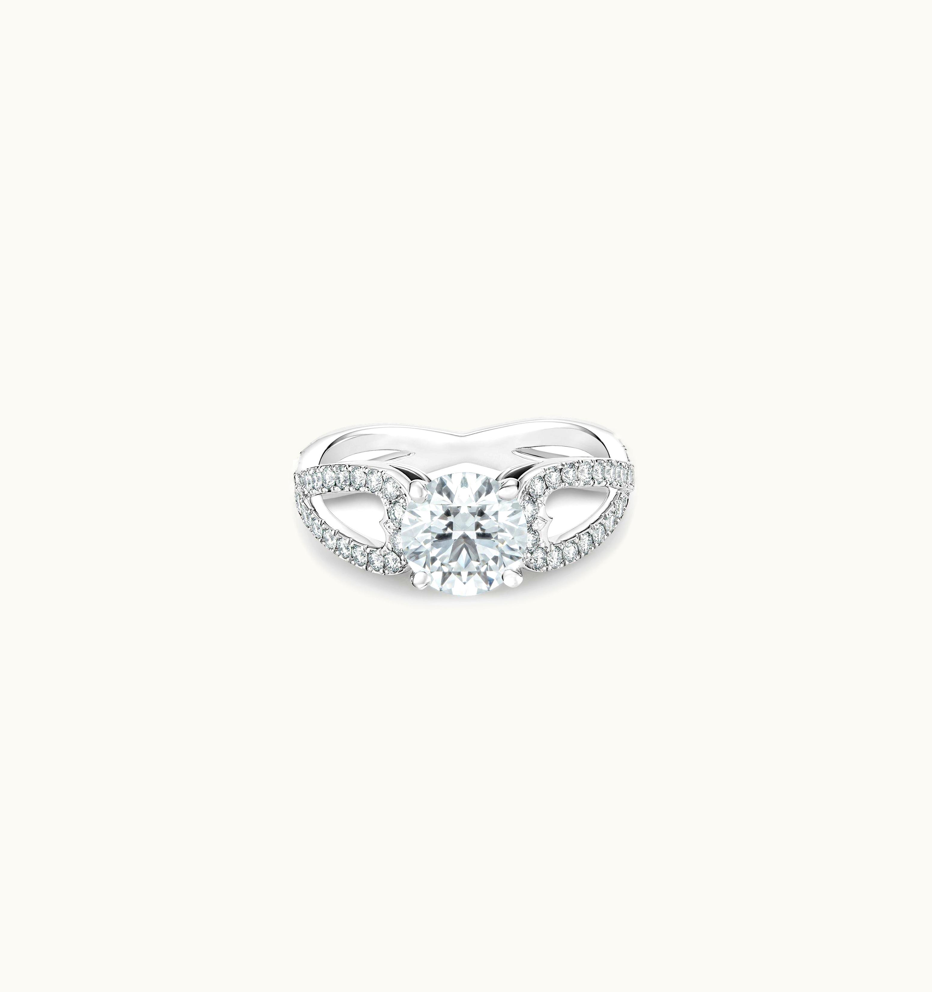 De Beers De Beers Infinity Heart Round Brilliant Diamond Ring UZ0178458
