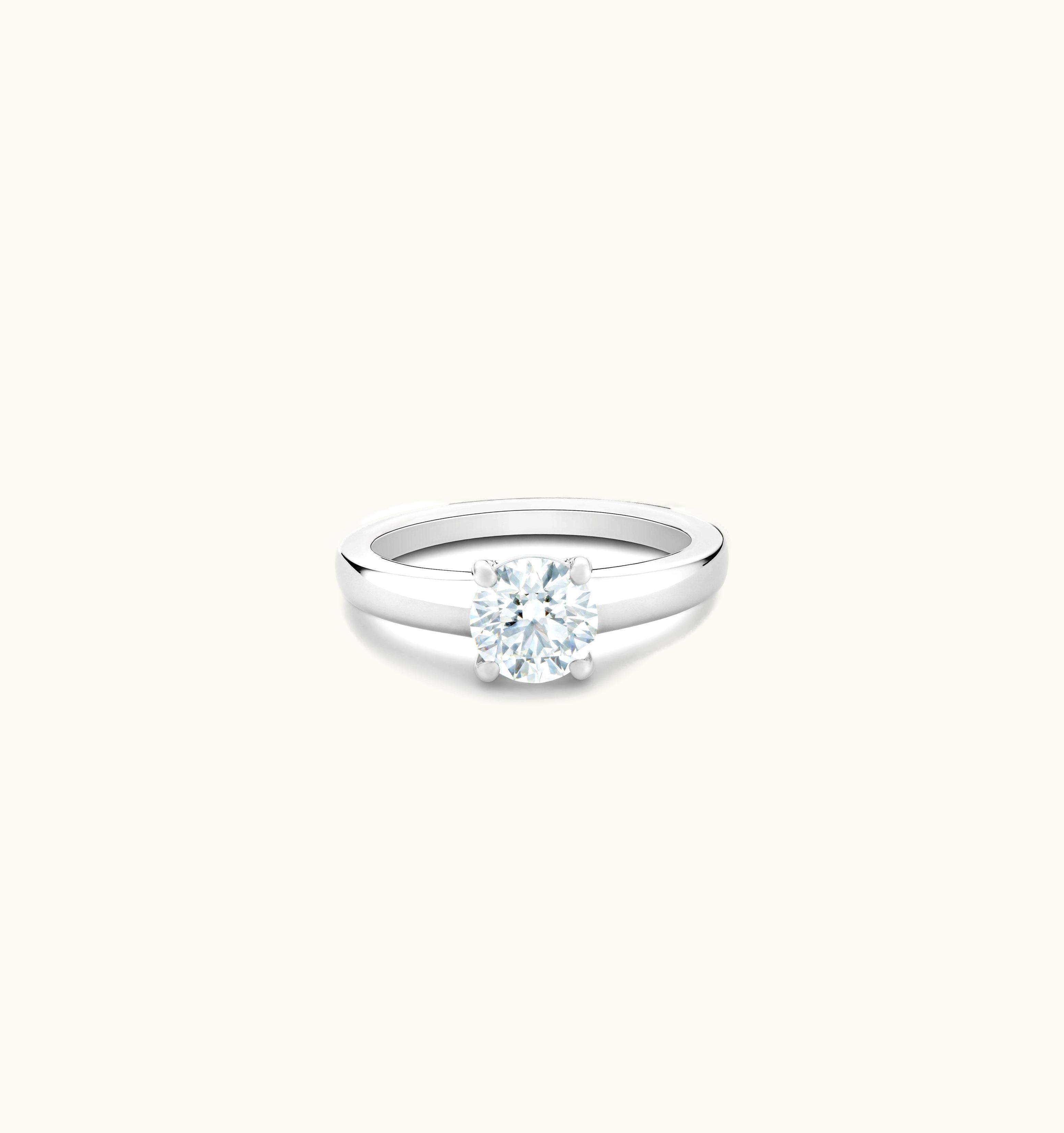 De Beers De Beers DB Signature Round Brilliant Diamond Ring