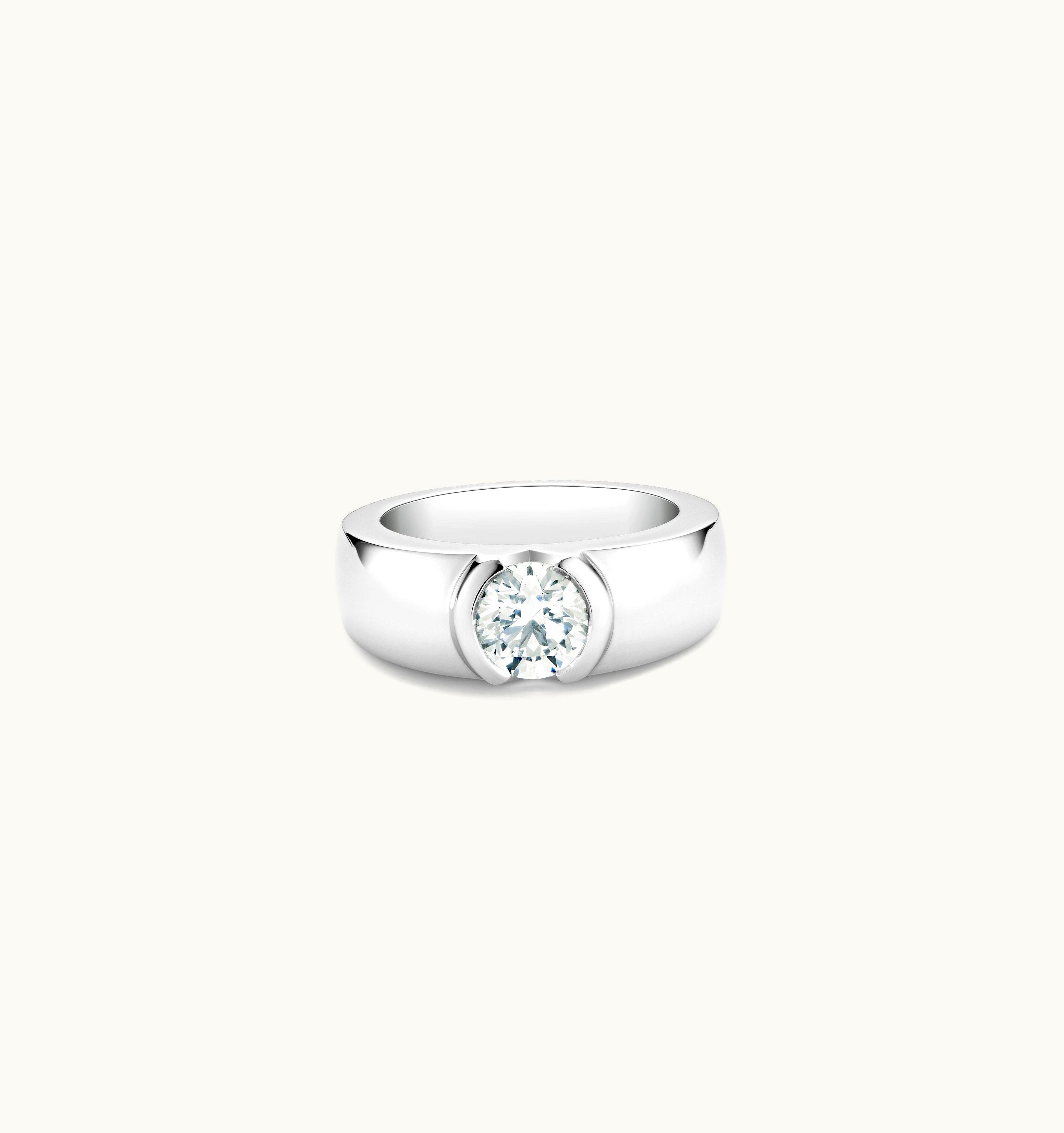 De Beers De Beers Statement Round Brilliant Diamond Ring