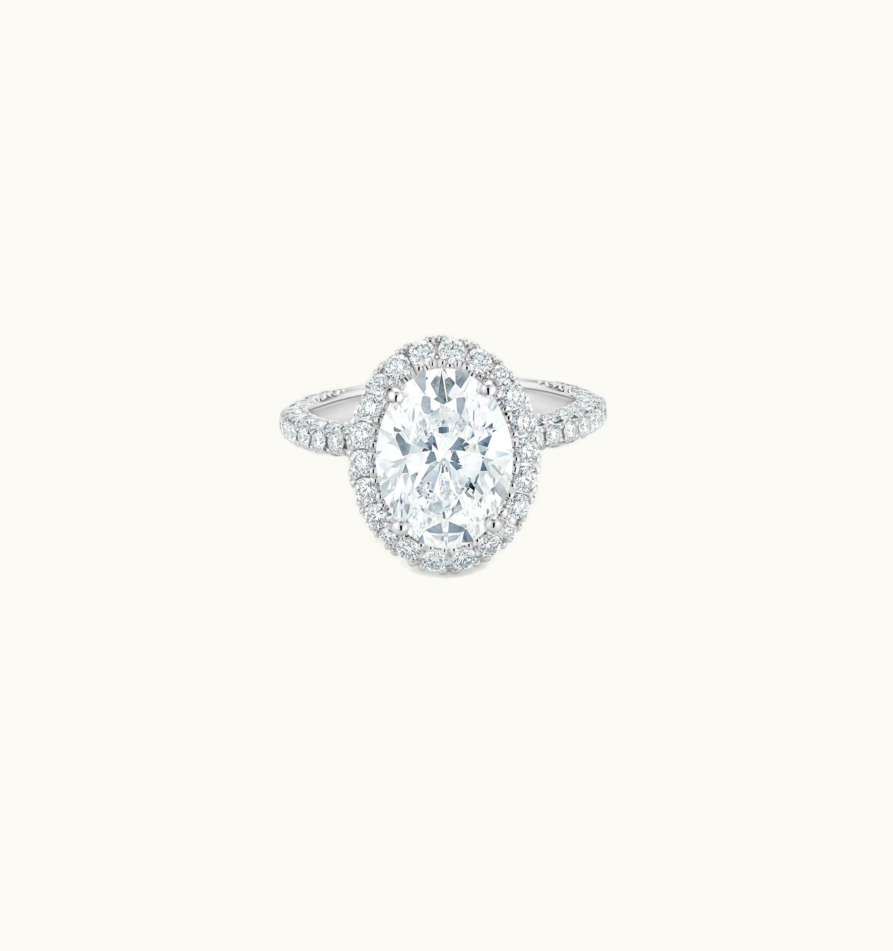 De Beers De Beers Aura Oval-Shaped Diamond Ring UZ0178466
