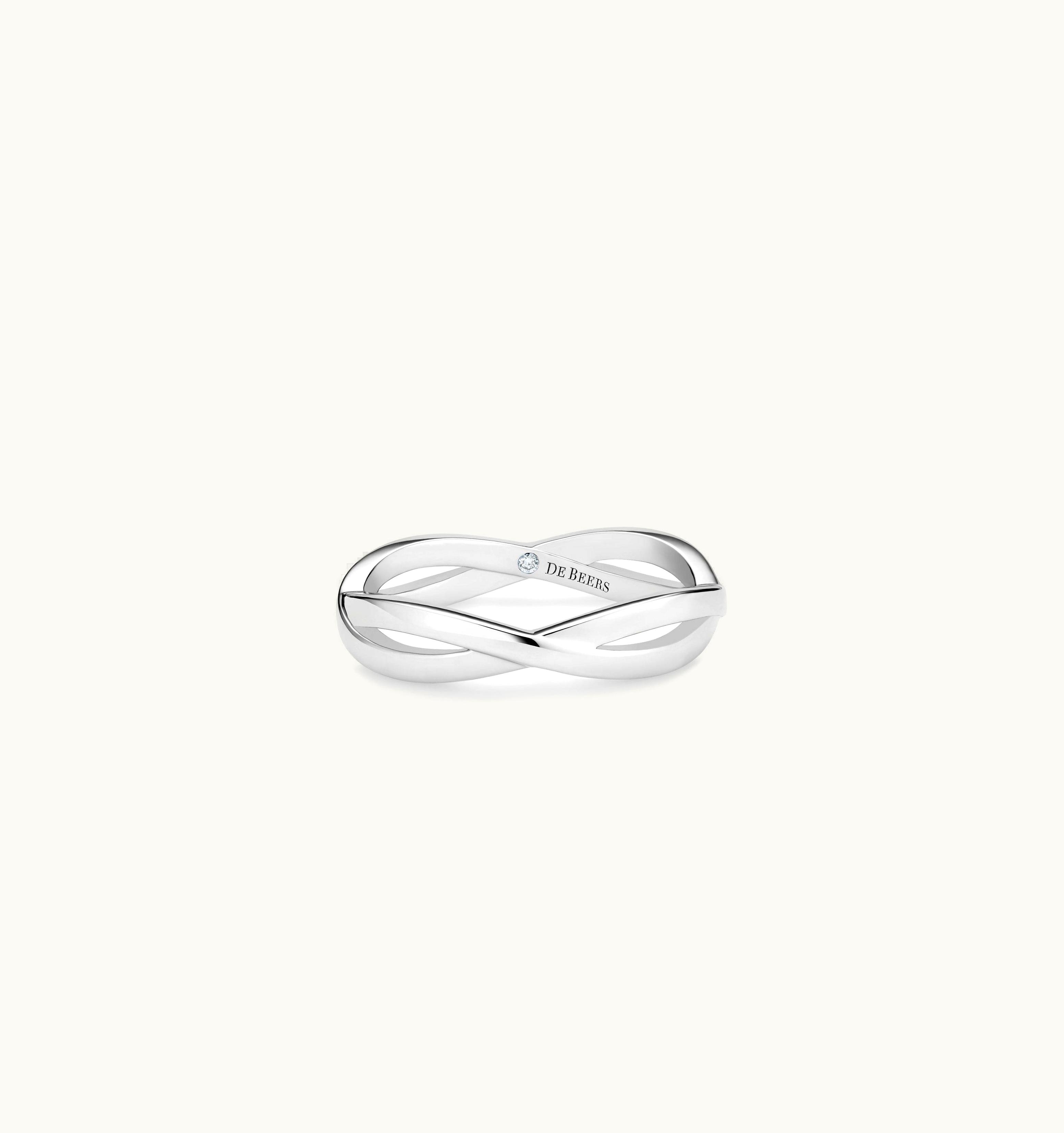 De Beers De Beers Infinity Band In White Gold UZ0178502