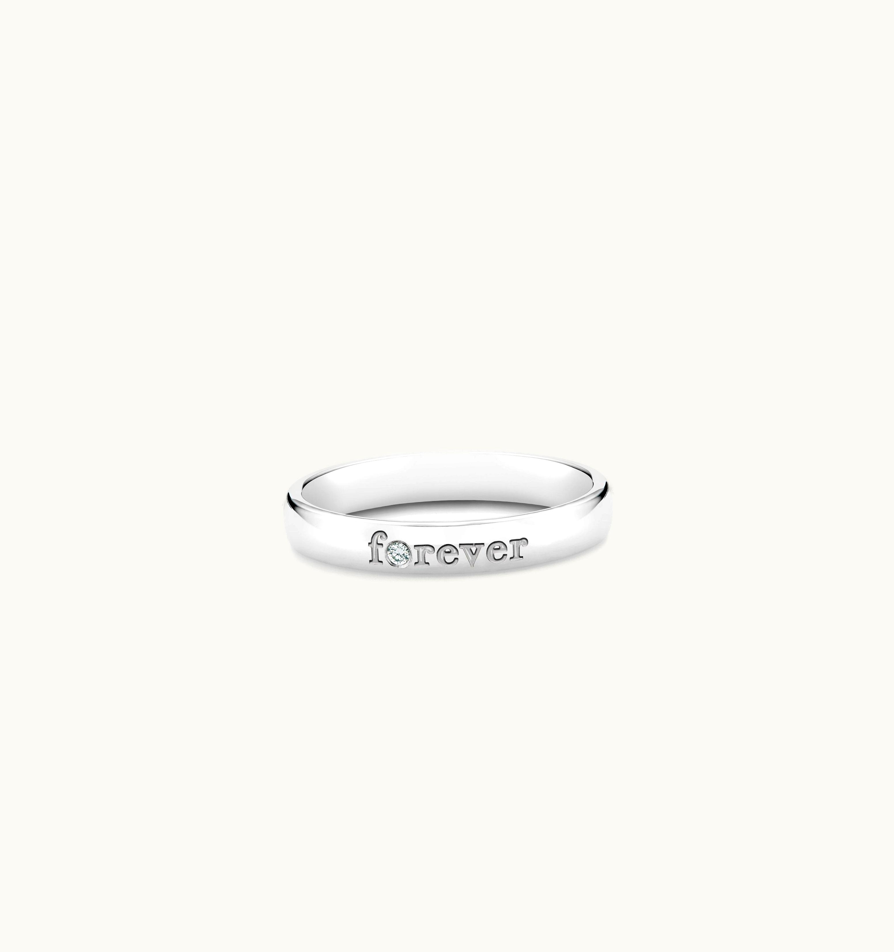 De Beers De Beers Forever Band In Platinum