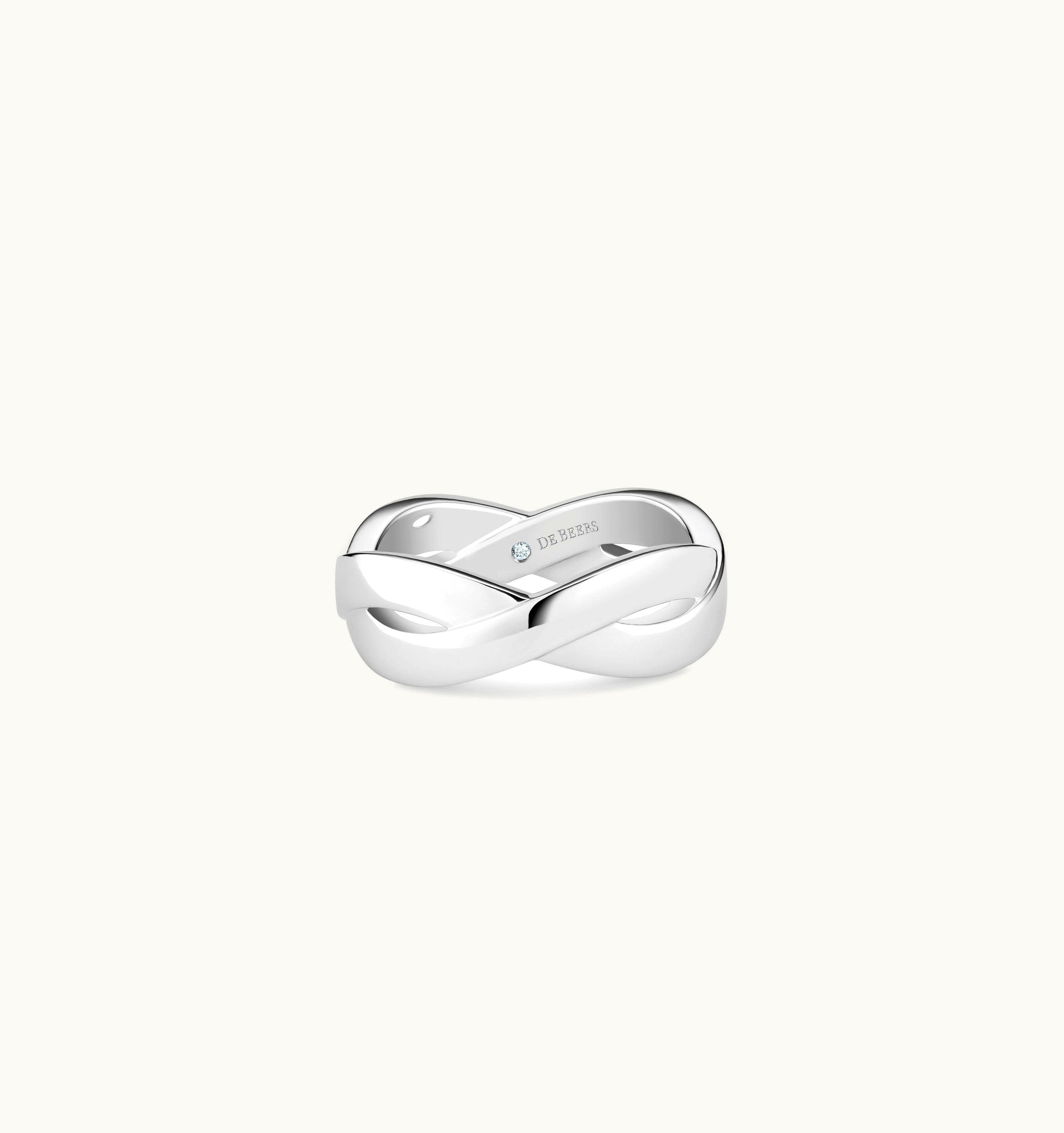 De Beers De Beers Infinity Band In White Gold UZ0178527