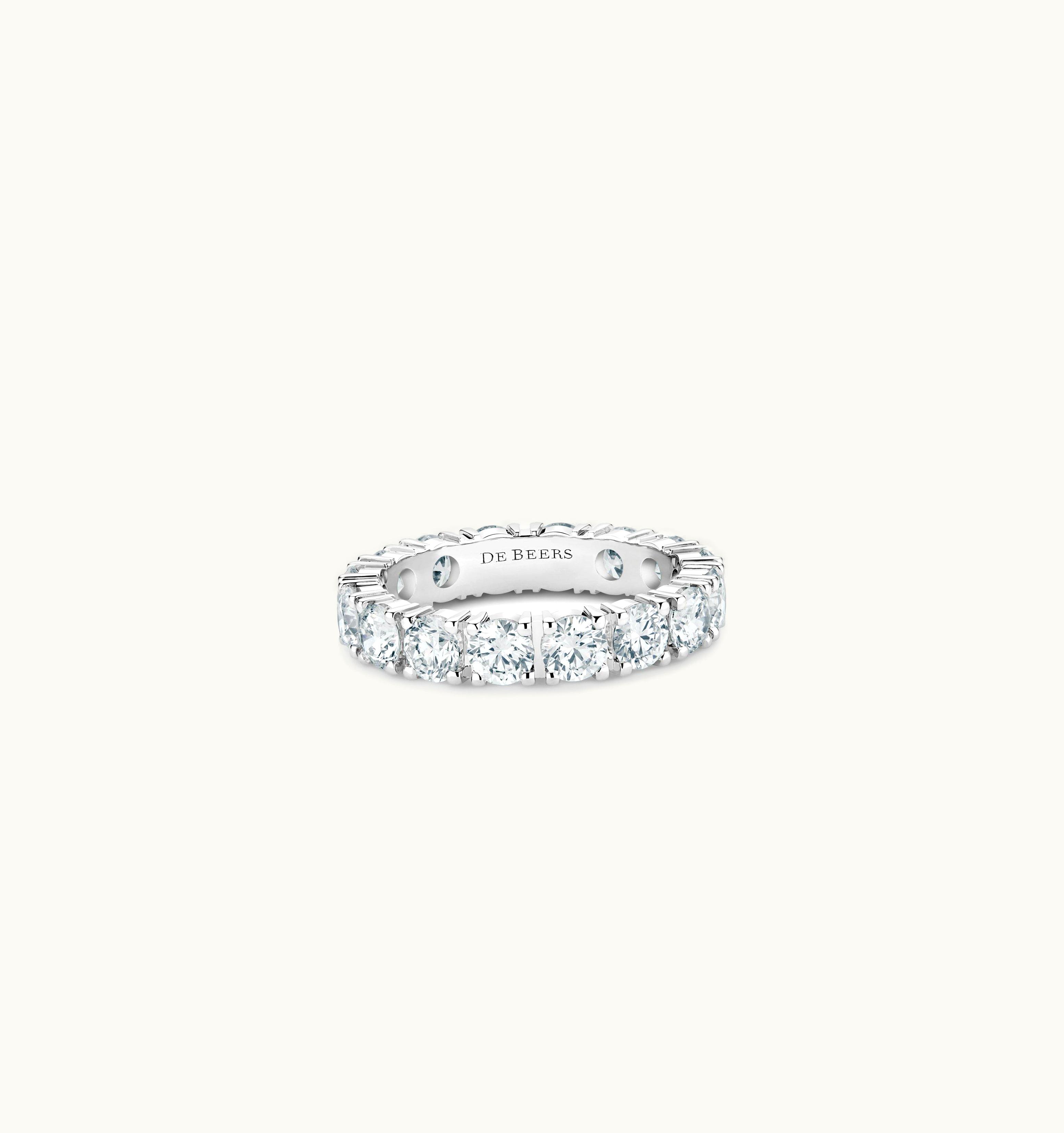 De Beers De Beers DB Classic Eternity Band In Platinum UZ0178533