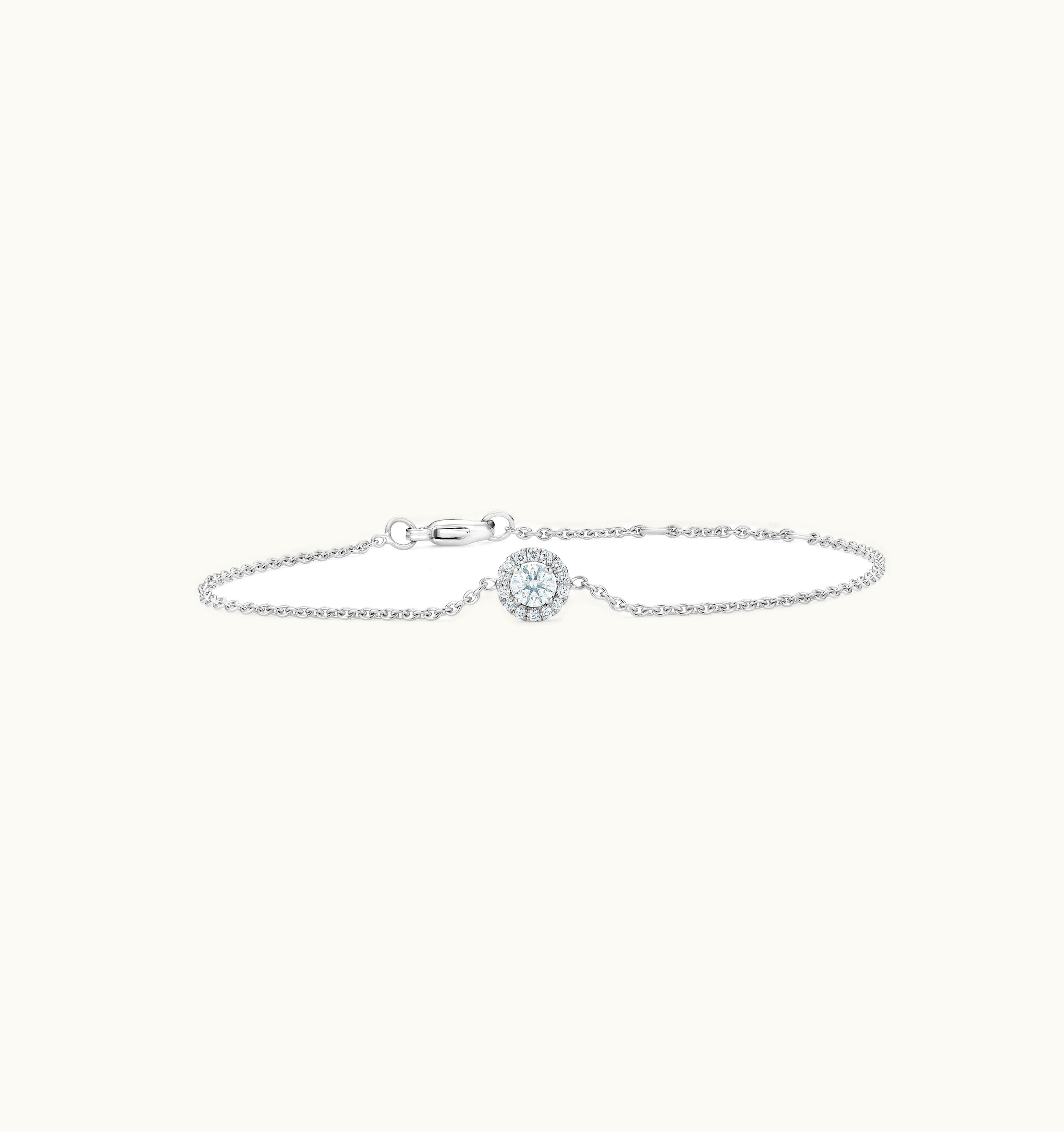 De Beers De Beers Aura Round Brilliant Diamond Bracelet