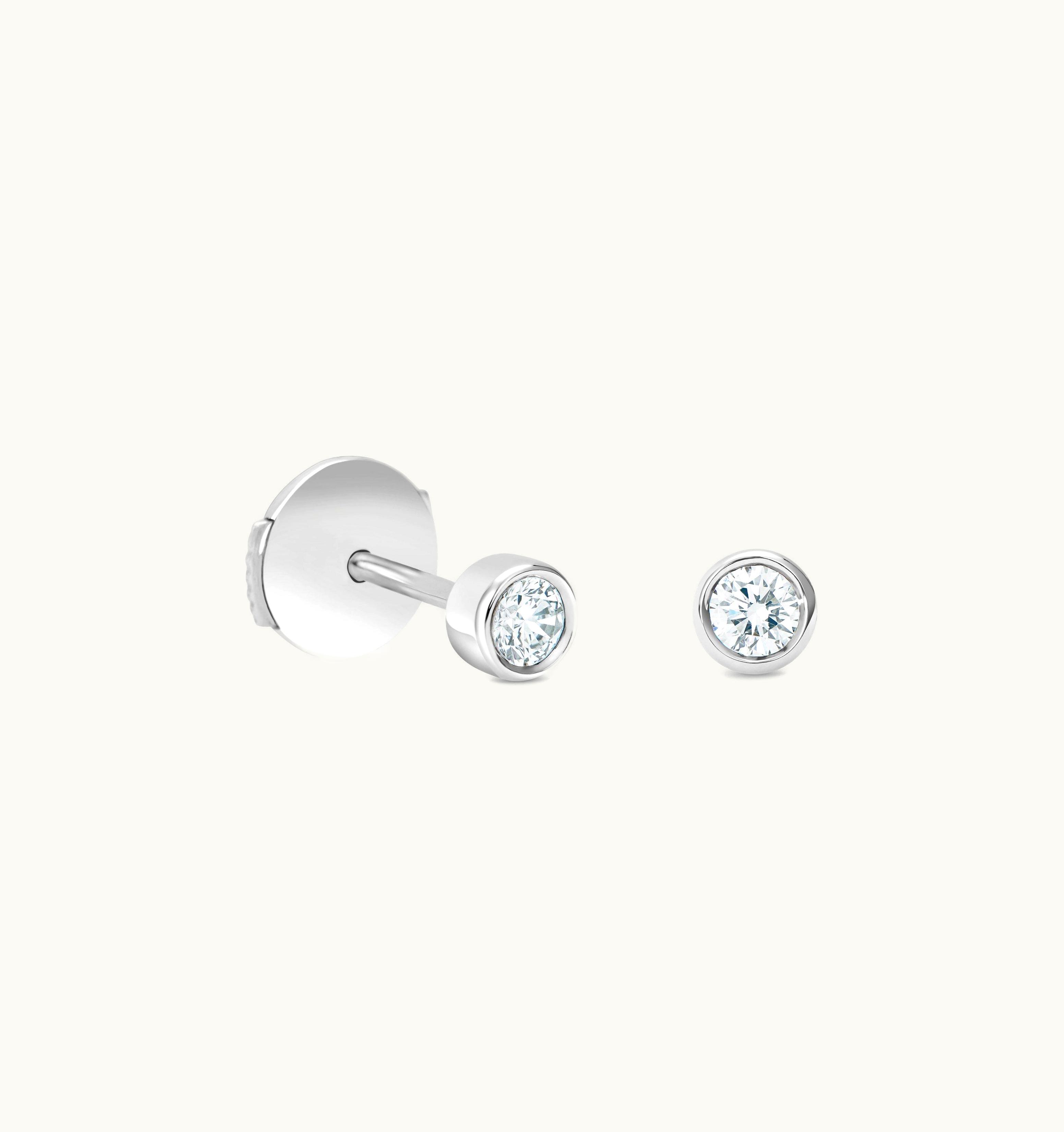 De Beers De Beers Clea Studs In White Gold
