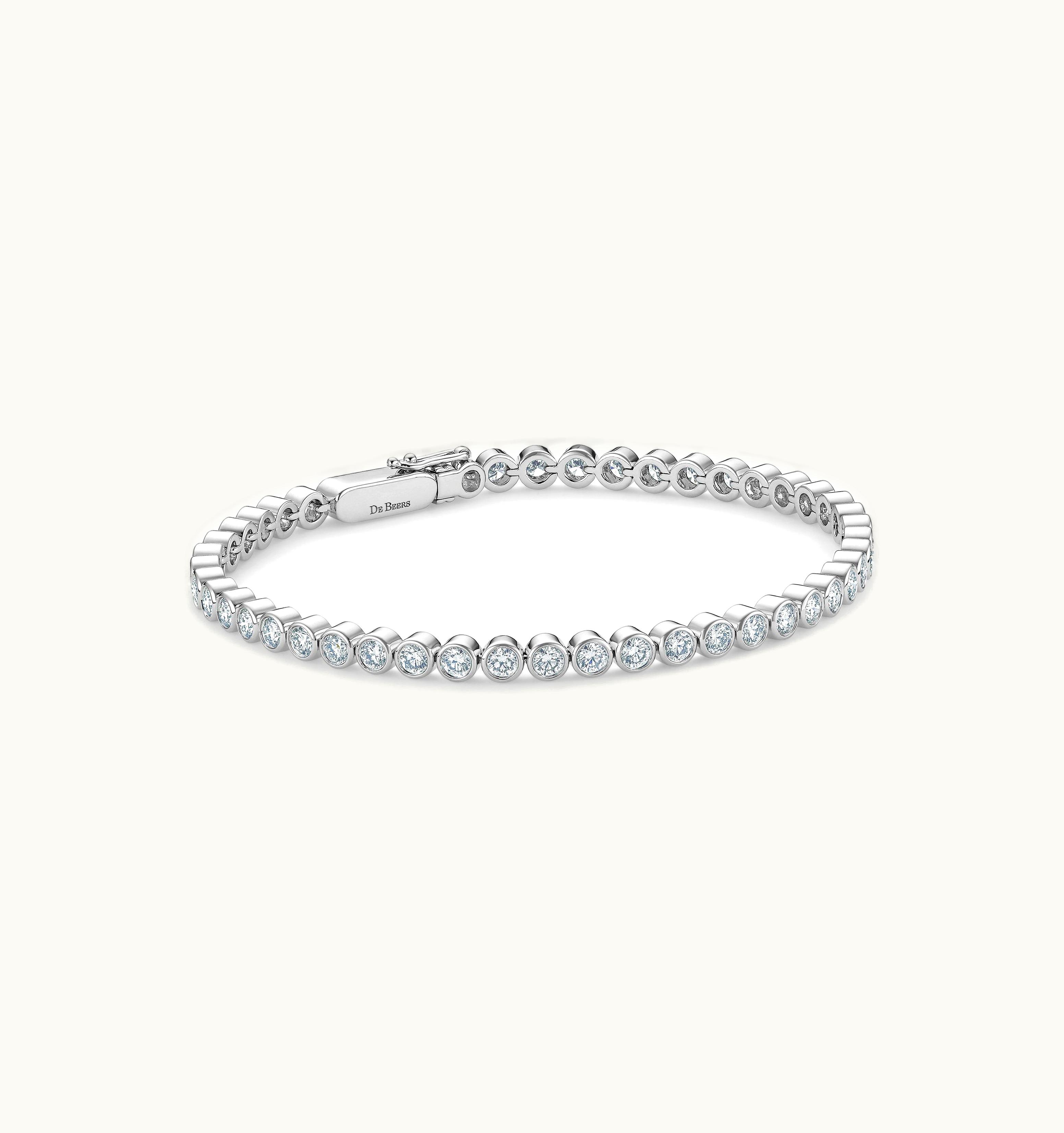 De Beers De Beers DB Classic Eternity Line Round Brilliant Diamond Bracelet UZ0178576