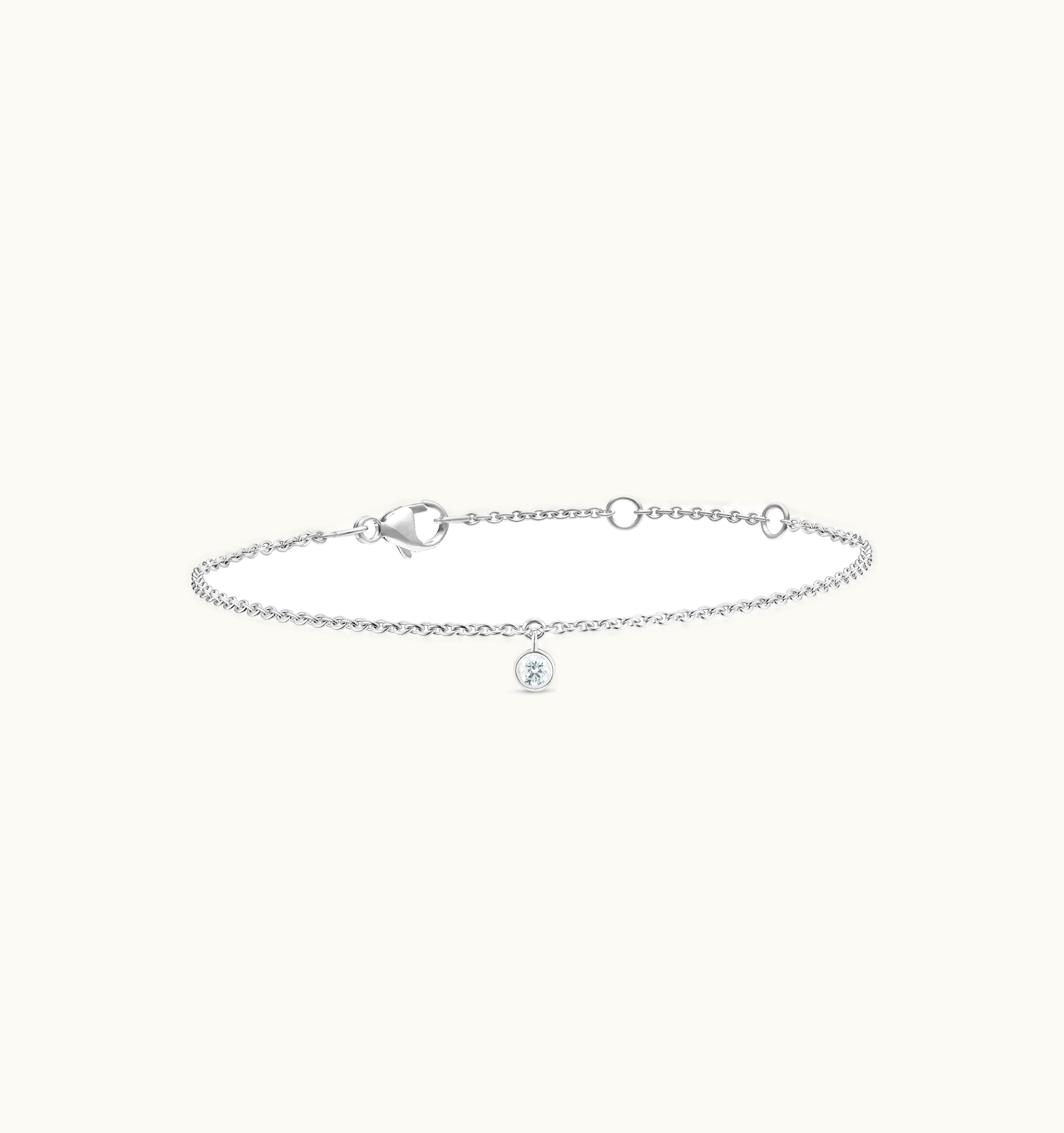 De Beers De Beers Clea One Diamond Bracelet In White Gold
