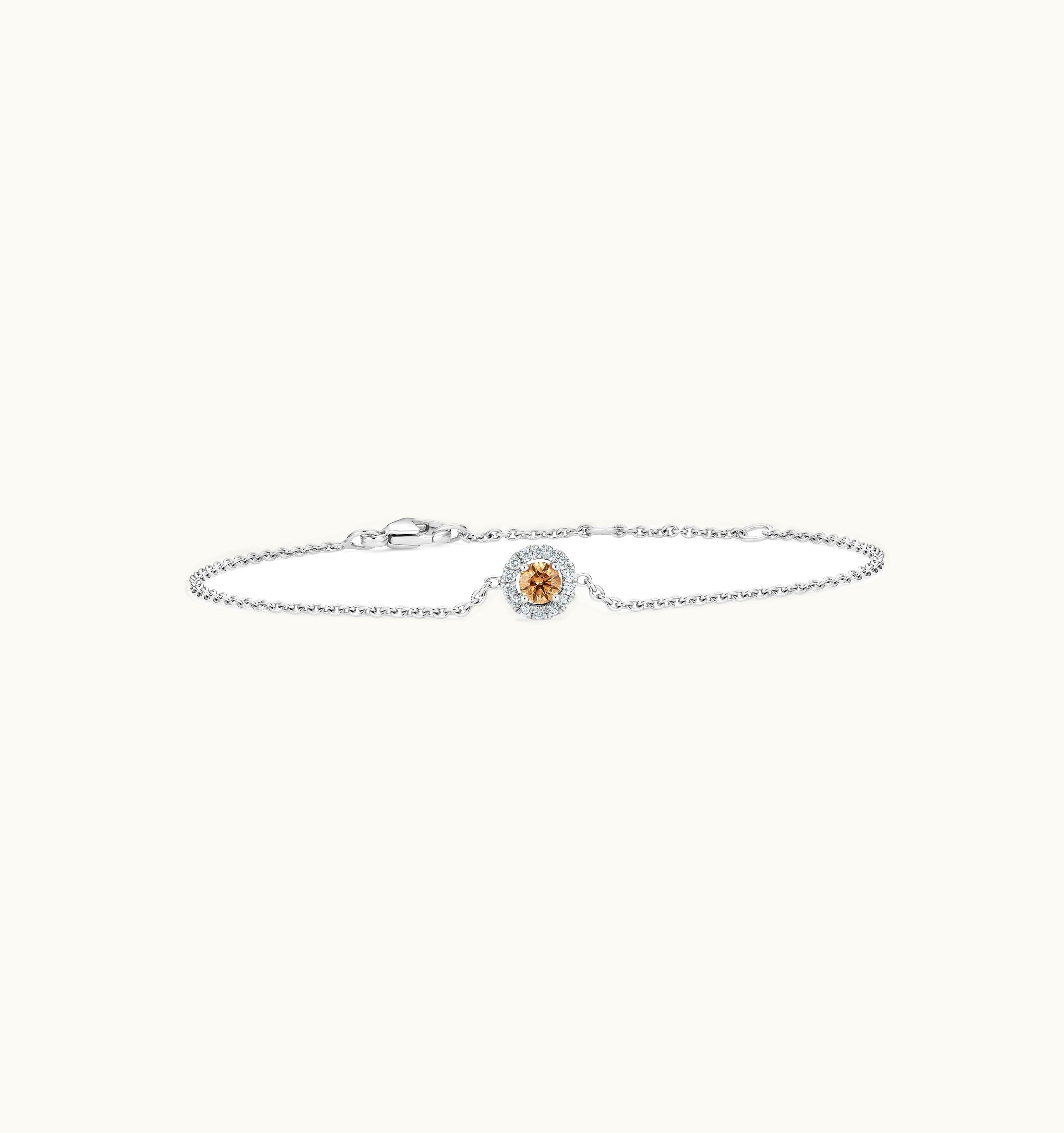 De Beers De Beers Aura Fancy Brown Round Brilliant Diamond Bracelet