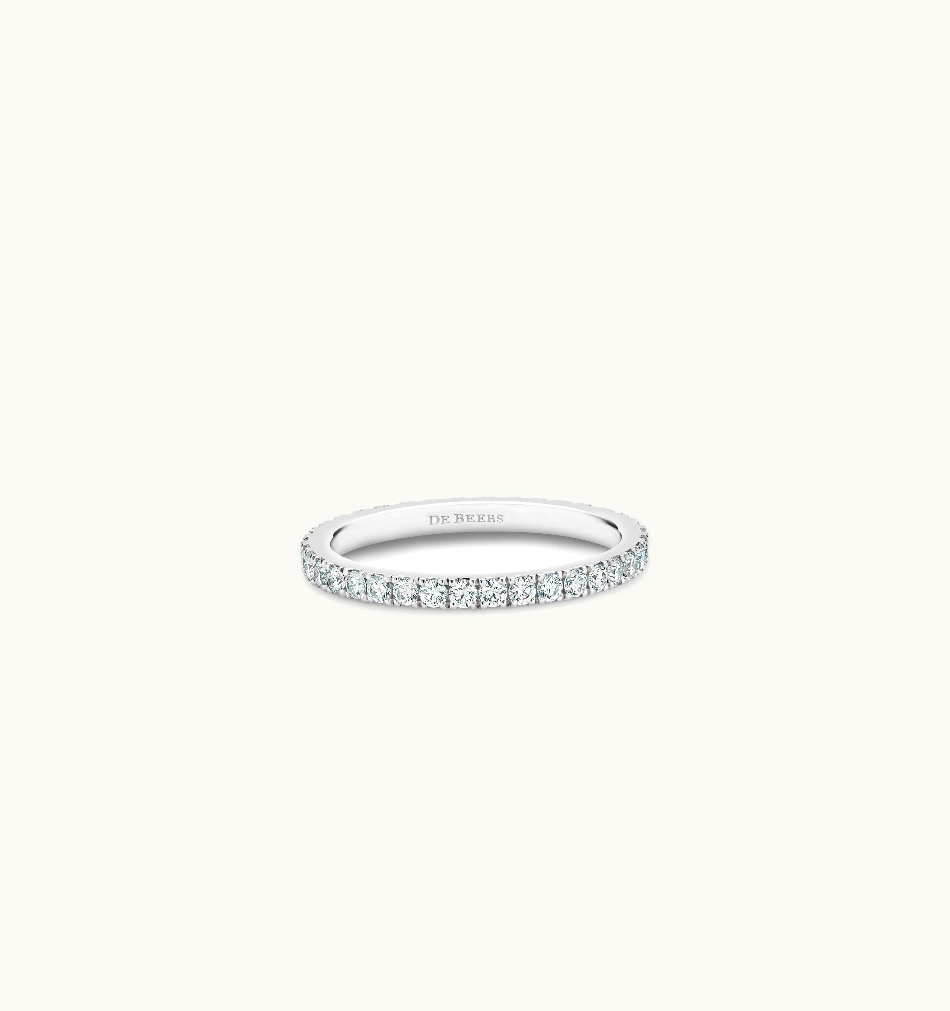 De Beers De Beers DB Classic Eternity Band In Platinum UZ0178602