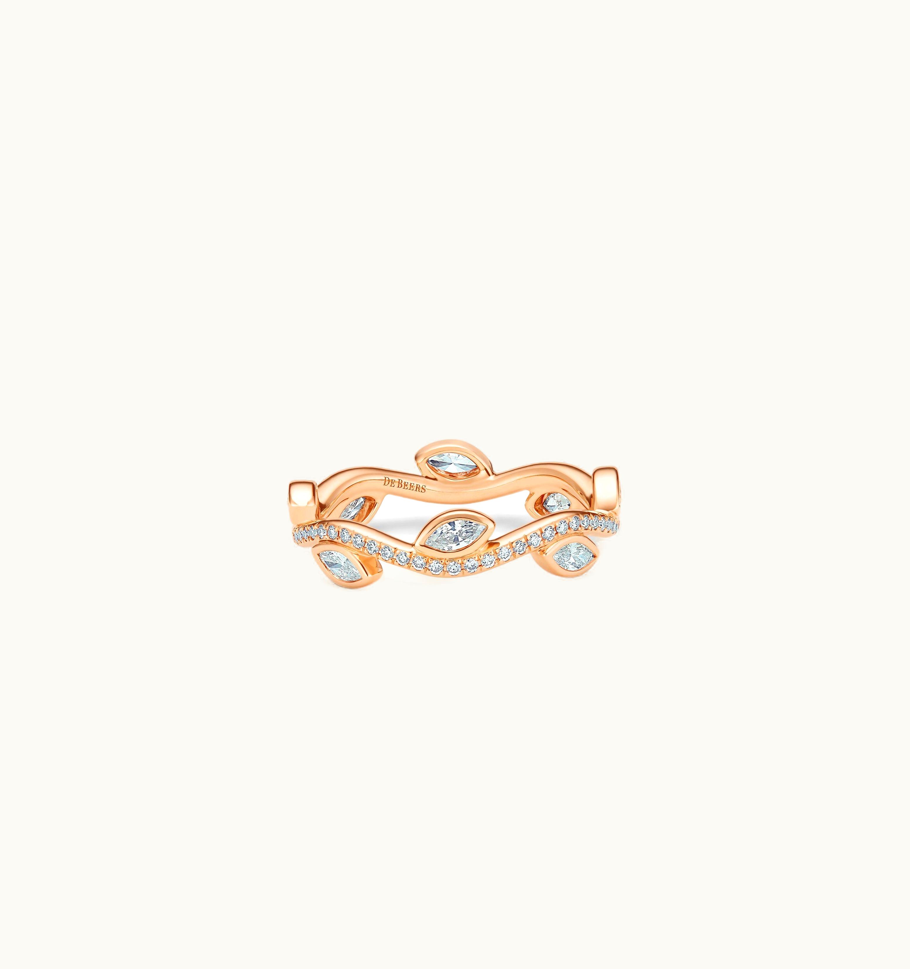 De Beers De Beers Adonis Rose Band In Rose Gold