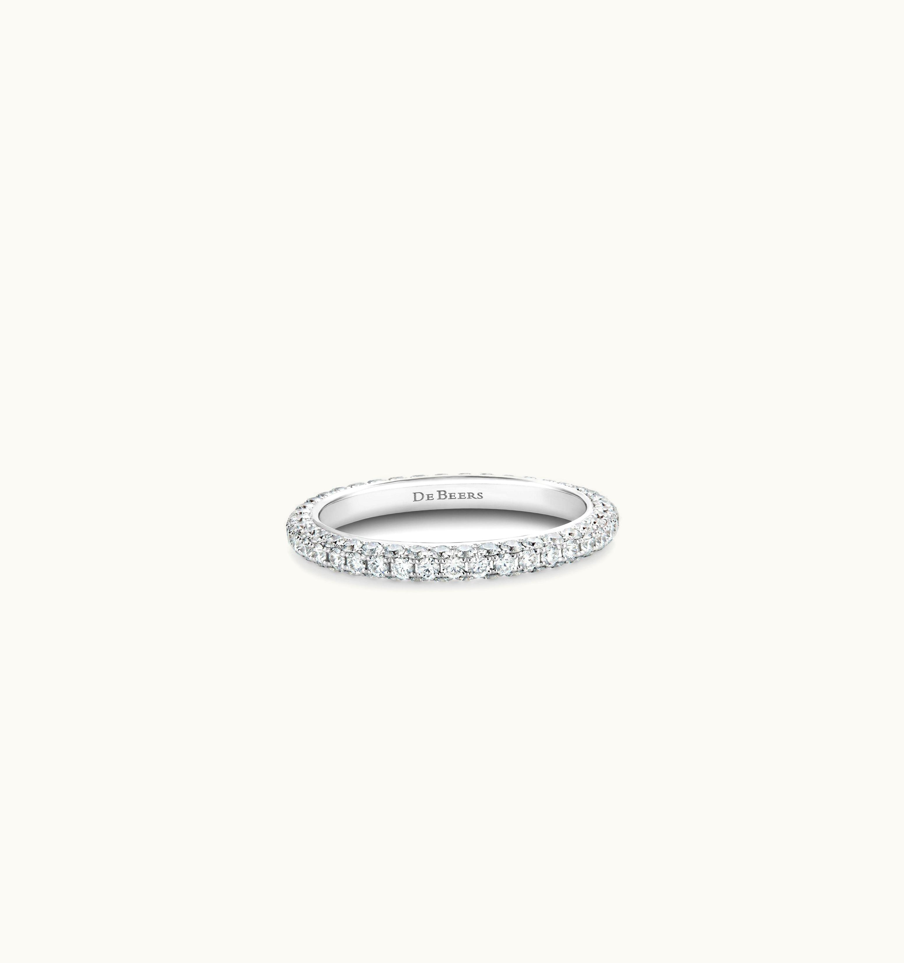 De Beers De Beers DB Darling Eternity Band In White Gold
