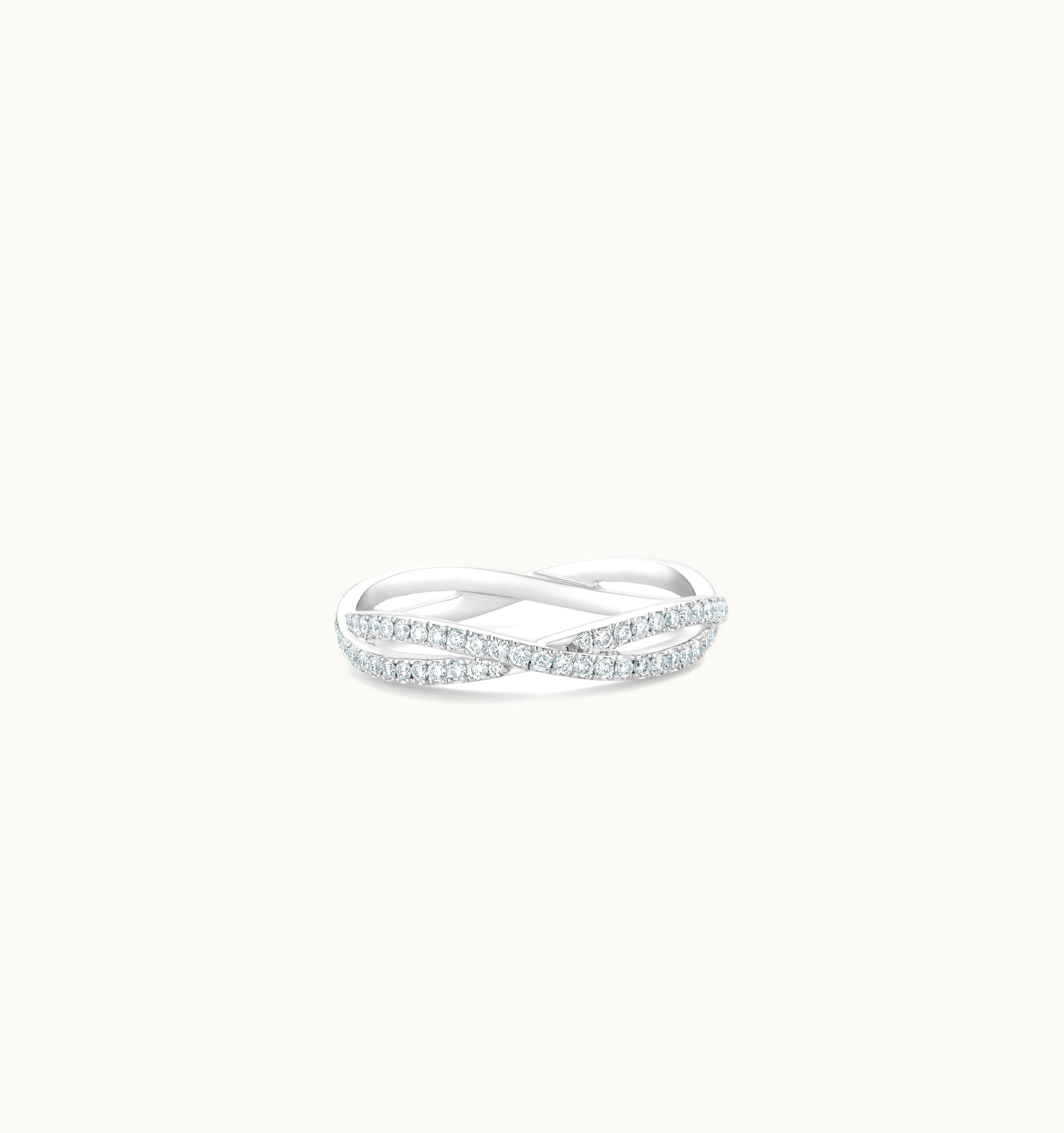 De Beers De Beers Infinity Full Pavé Band In White Gold