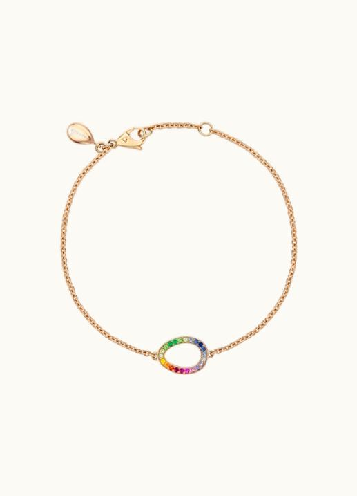 Faberge Faberge Colours Of Love Sasha Yellow & White Gold Diamond Egg Chain Bracelet