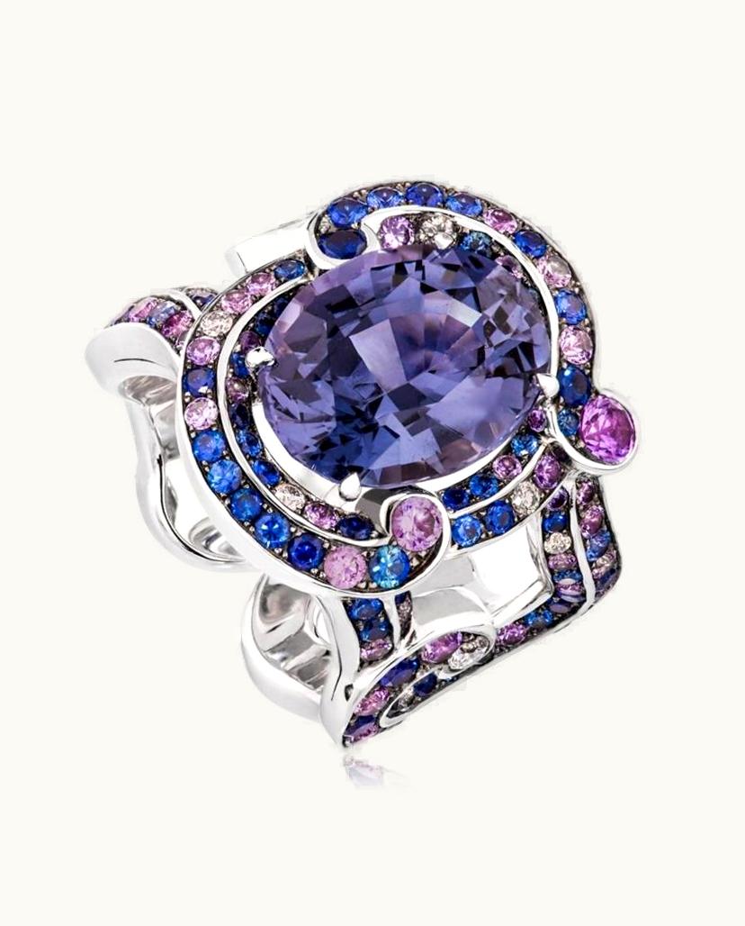 Faberge Faberge Rococo Exuberant Lavender Spinel White Gold Ring
