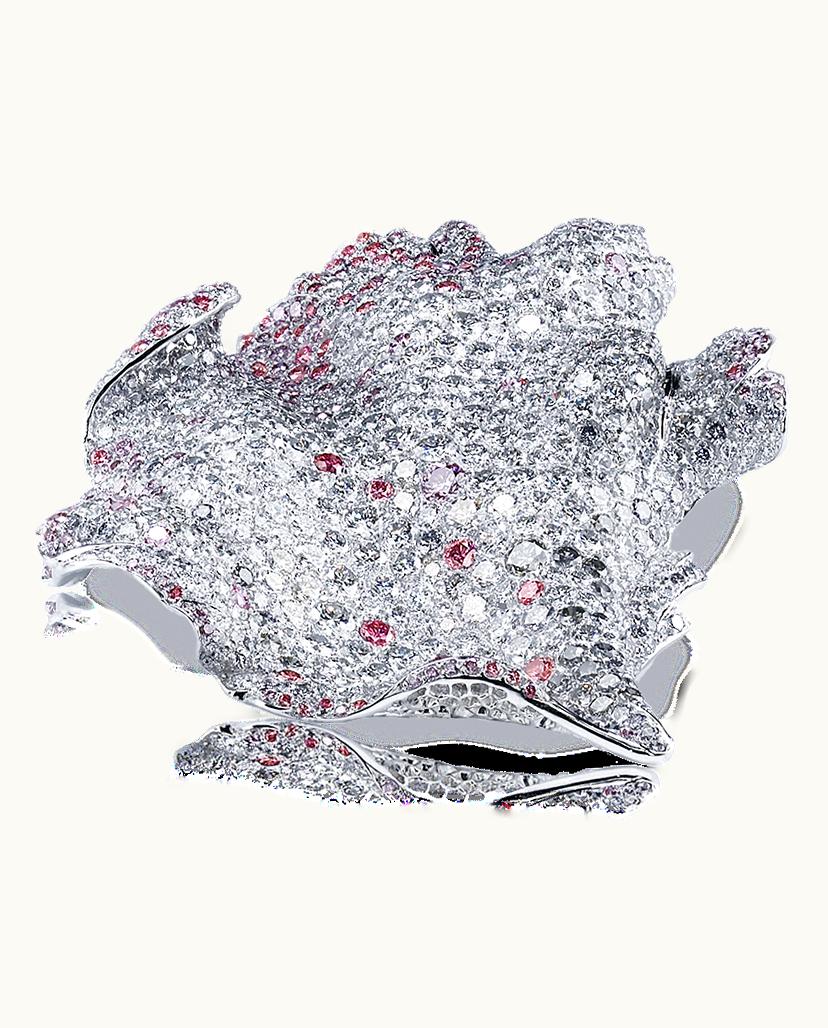Faberge Faberge Frédéric Zaavy Églantine White Gold Diamond Brooch