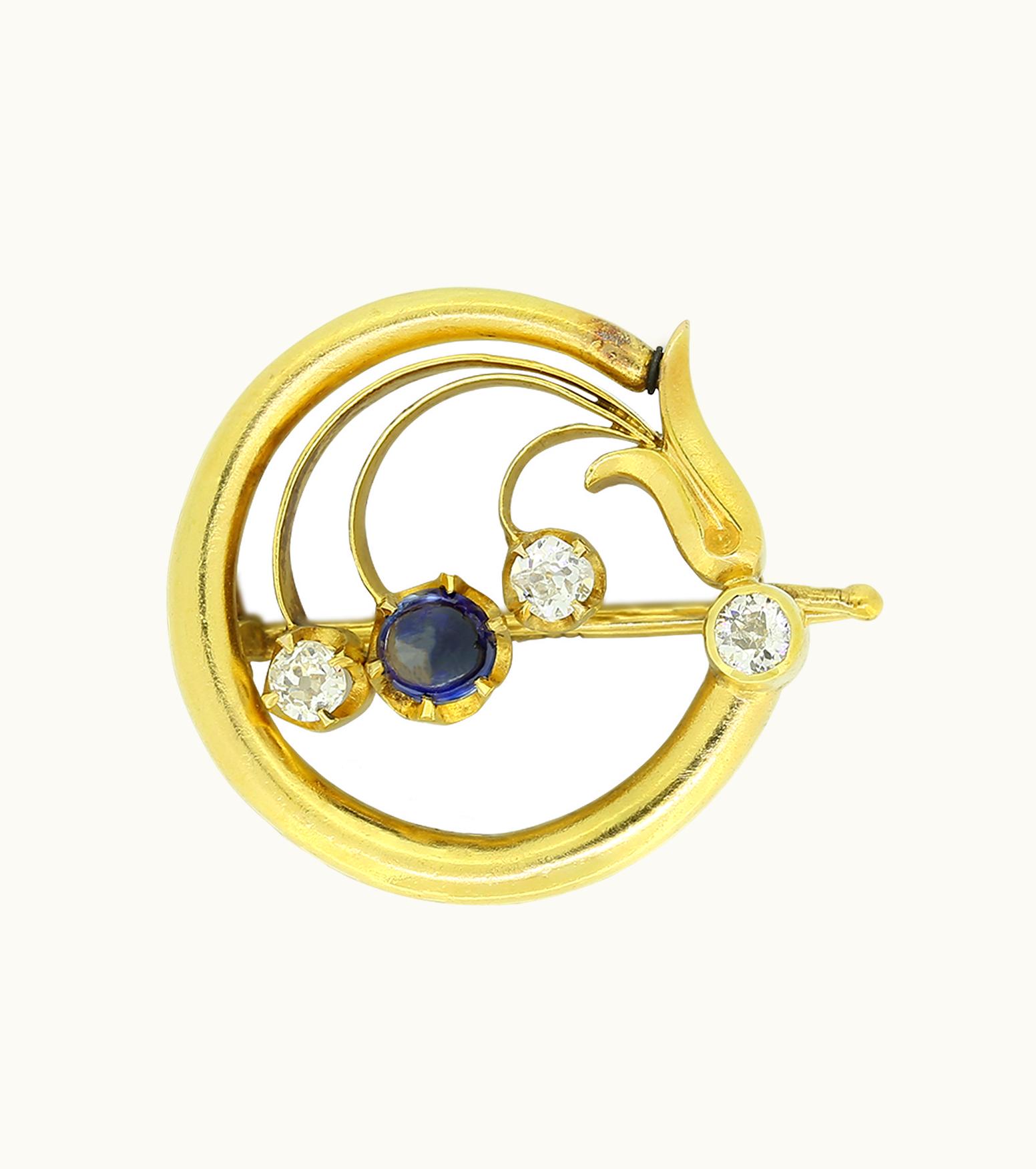 Faberge Faberge Frédéric Zaavy Hibiscus Petal Gold & Silver Diamond Brooch