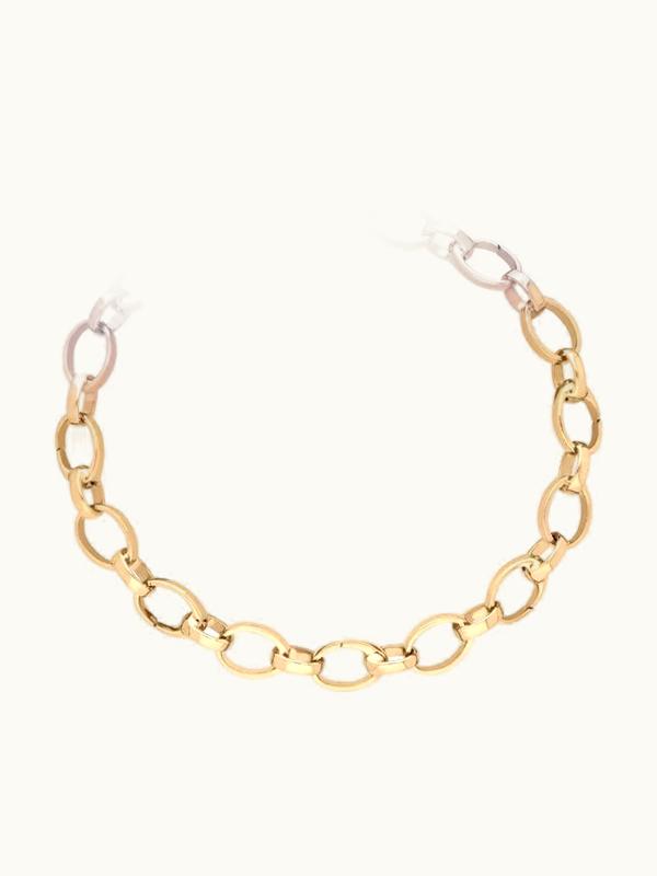 Faberge Faberge Treillage Yellow Gold Chain Charm Bracelet