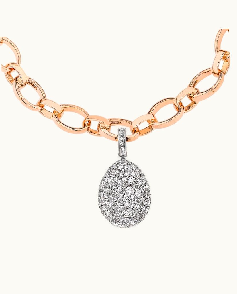Faberge Faberge Emotion White Gold Diamond Egg Charm