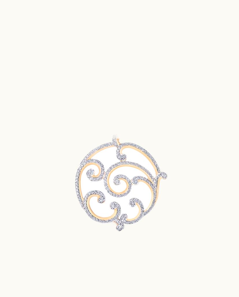 Faberge Faberge Fabergé Rococo Rose Gold & Diamond Grande Necklace