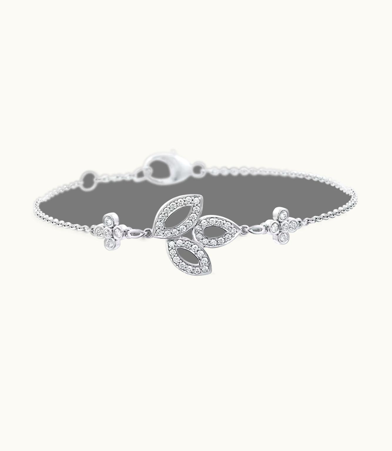 Harry Winston Harry Winston Lily Cluster Platinum Diamond Bracelet UZ0178942