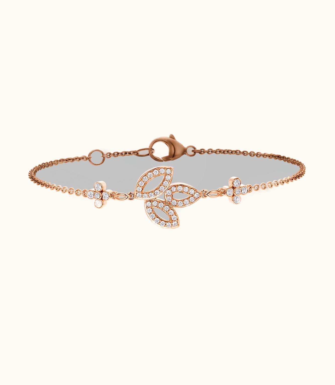 Harry Winston Harry Winston Lily Cluster Rose Gold Diamond Bracelet