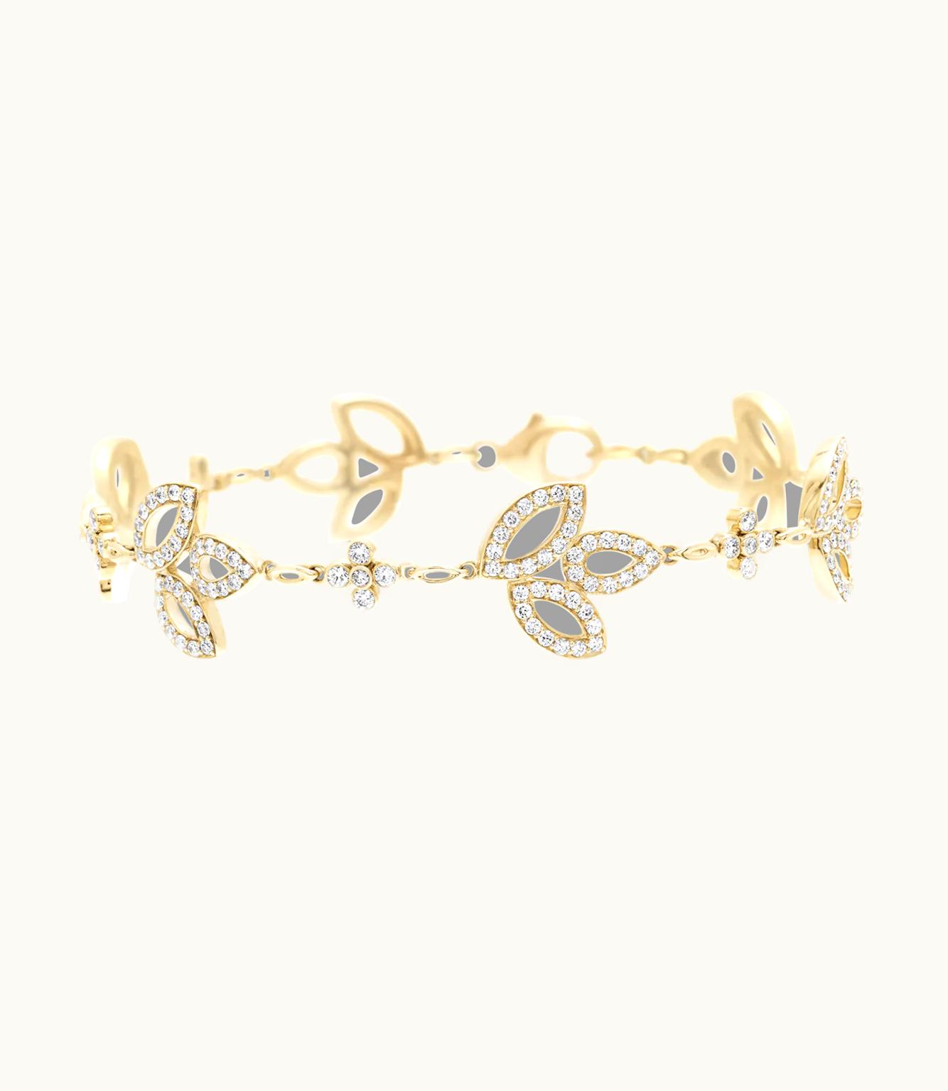 Harry Winston Harry Winston Lily Cluster Yellow Gold Diamond Bracelet UZ0178946
