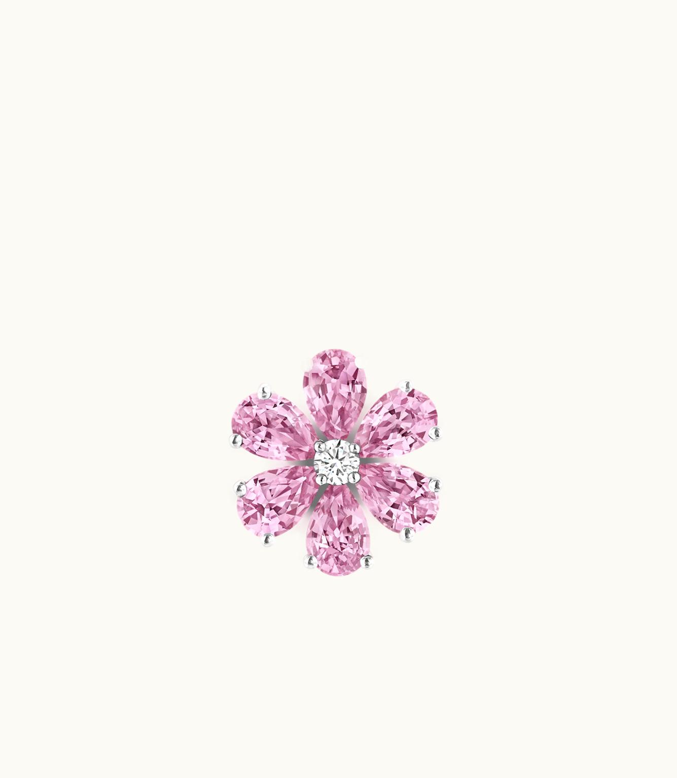 Harry Winston Harry Winston Forget-Me-Not Pink Sapphire And Diamond Pendant