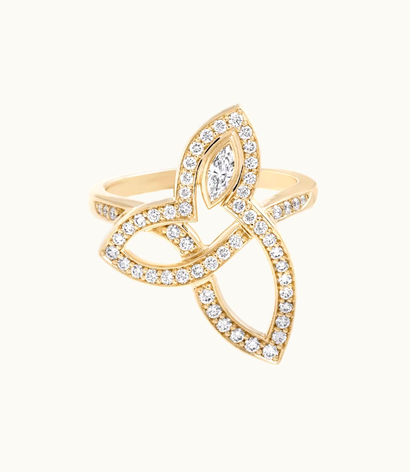 Harry Winston Harry Winston Lily Cluster Yellow Gold Diamond Ring UZ0179173