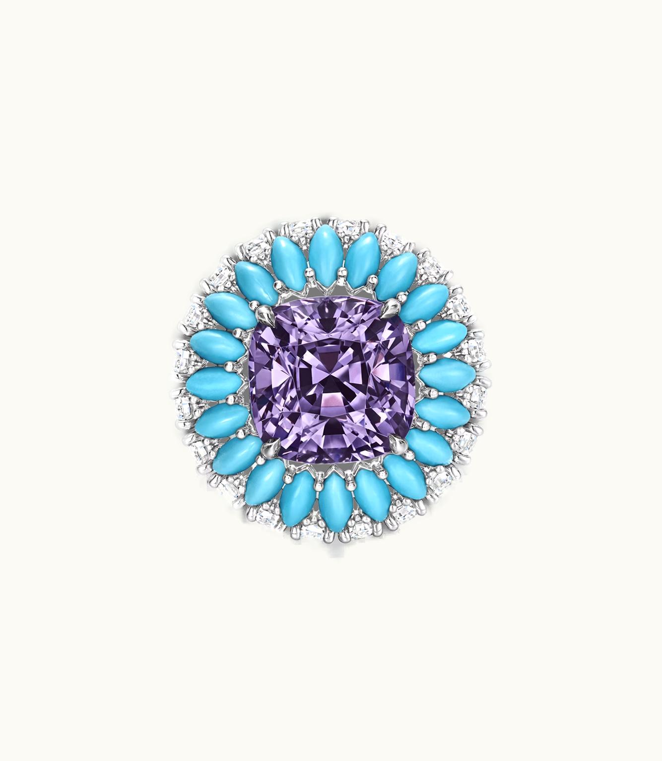 Harry Winston Harry Winston Candy Purple Spinel And Diamond Ring