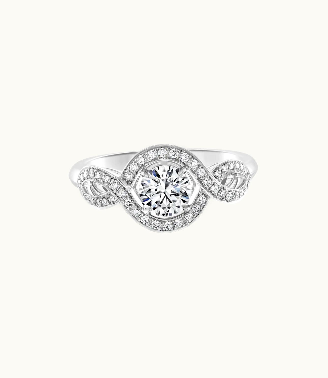 Harry Winston Harry Winston Lily Cluster Round Brilliant Diamond Engagement Ring