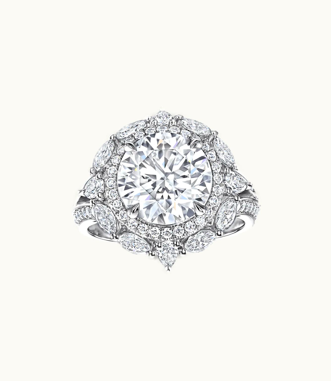 Harry Winston Harry Winston Bridal Couture Round Brilliant Diamond Engagement Ring