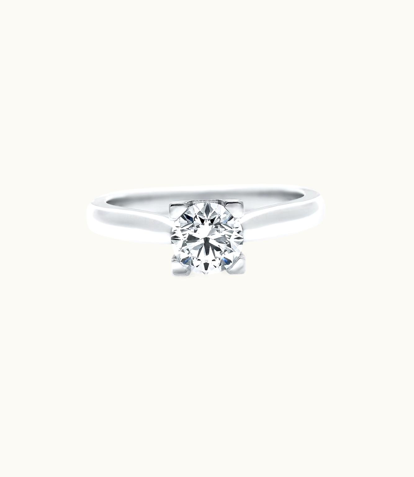 Harry Winston Harry Winston HW Logo Round Brilliant Diamond Engagement Ring