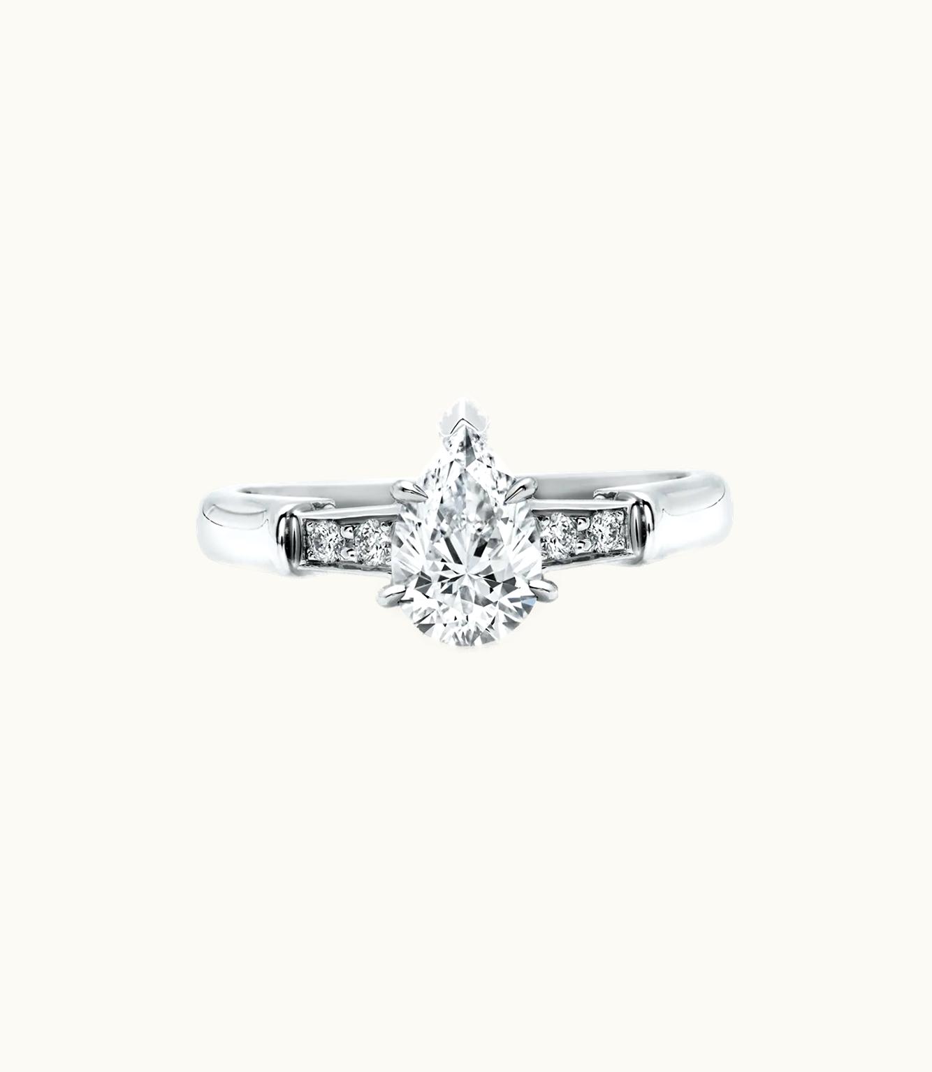 Harry Winston Harry Winston Tryst Pear-Shaped Diamond Engagement Ring