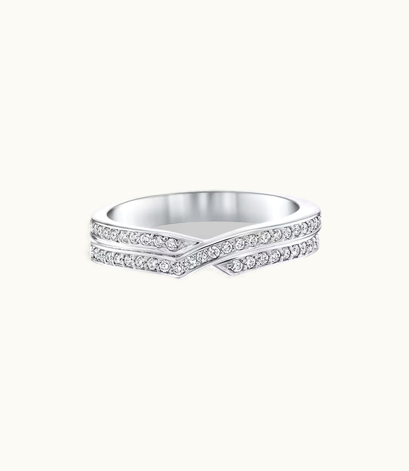 Harry Winston Harry Winston Tryst Two Row Pave Diamond Wedding Band