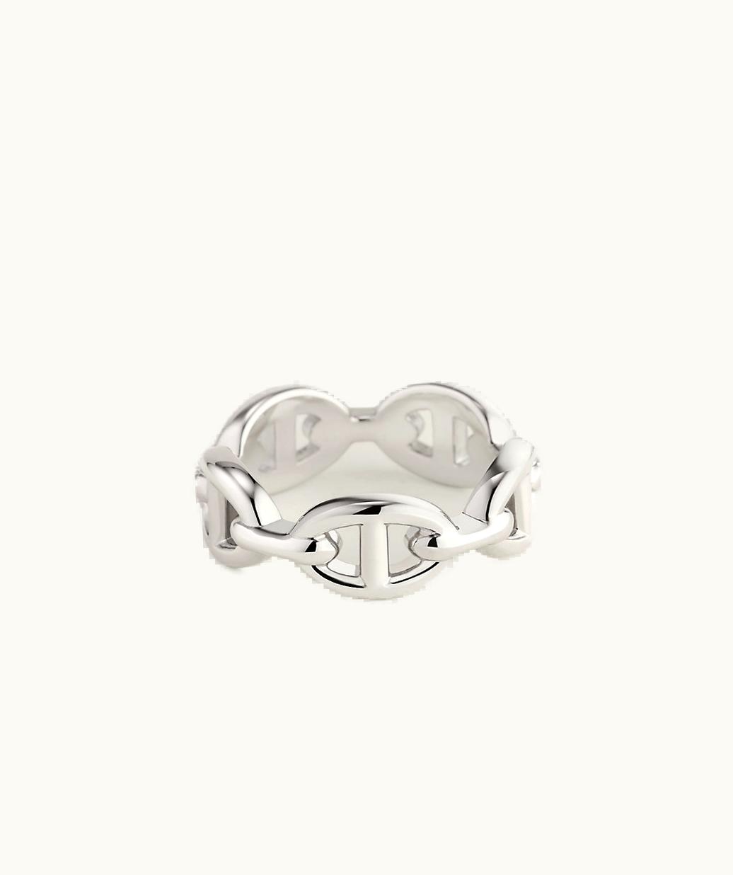Hermès Jewelry Hermes Jewelry Chaine D'Ancre Enchainee Ring, Small Model UZ0179301