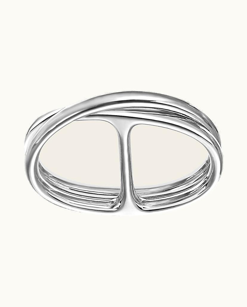 Hermès Jewelry Hermes Jewelry Chaine D'Ancre Punk Double Ring