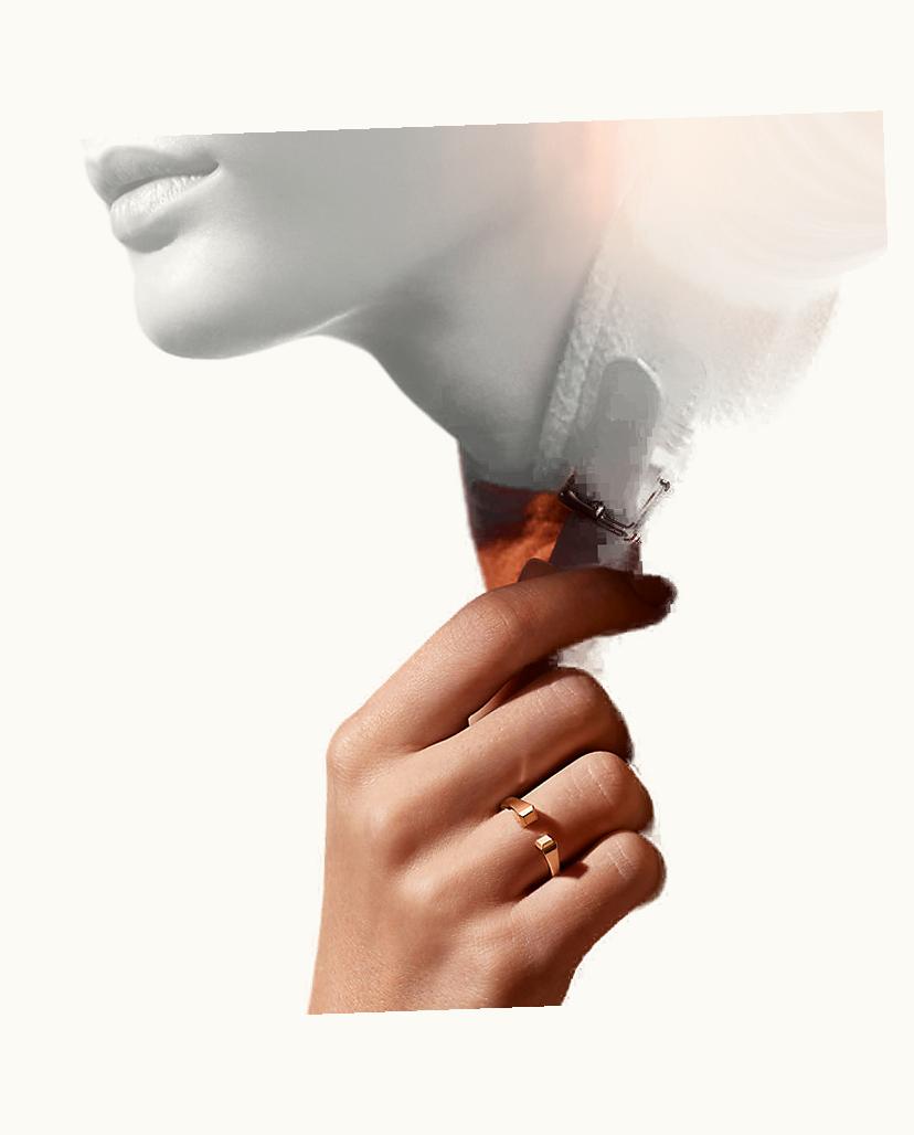 Hermès Jewelry Hermes Jewelry Clou De Forge Ring, Small Model UZ0179313