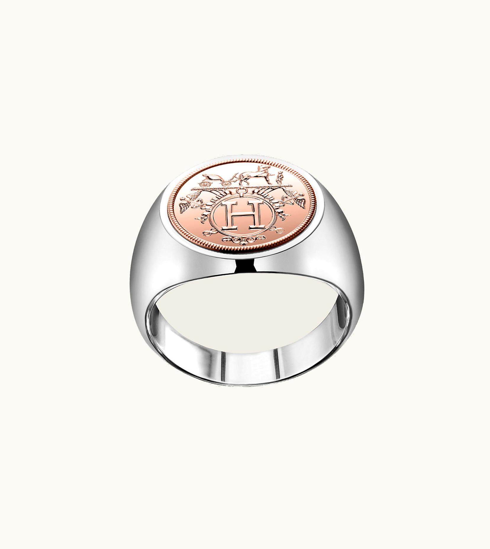 Hermès Jewelry Hermes Jewelry Hermes Ex-Libris Signet Ring, Small Model
