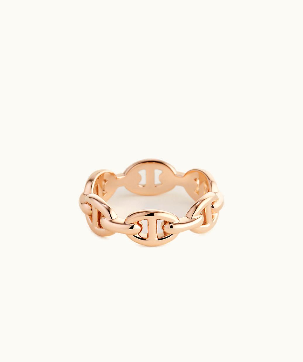 Hermès Jewelry Hermes Jewelry Chaine D'Ancre Enchainee Ring, Small Model UZ0179348