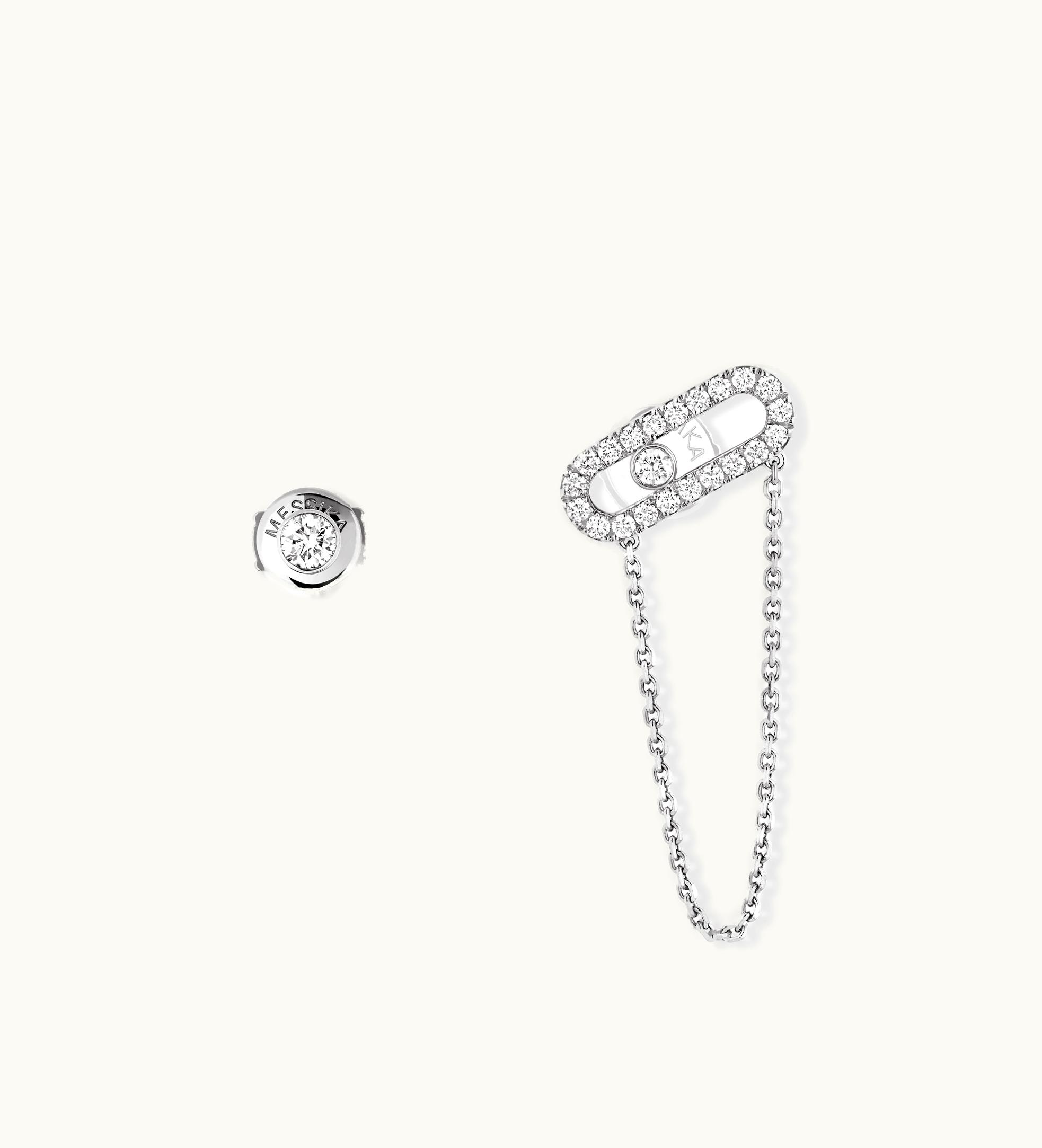 Messika Messika Move Uno Chain And Stud Earrings