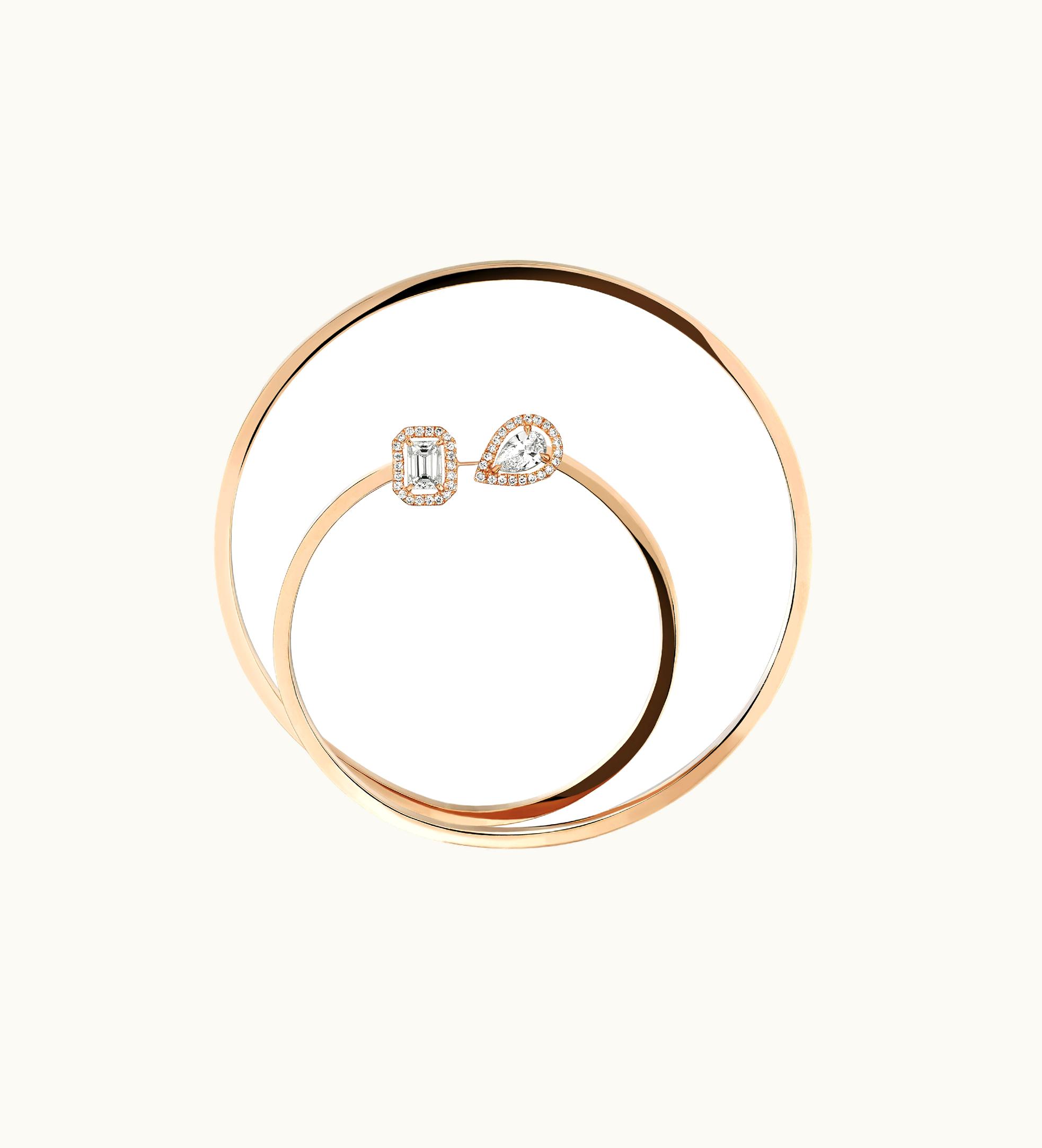 Messika Messika My Twin Mono Hoop 2X0, 25Ct