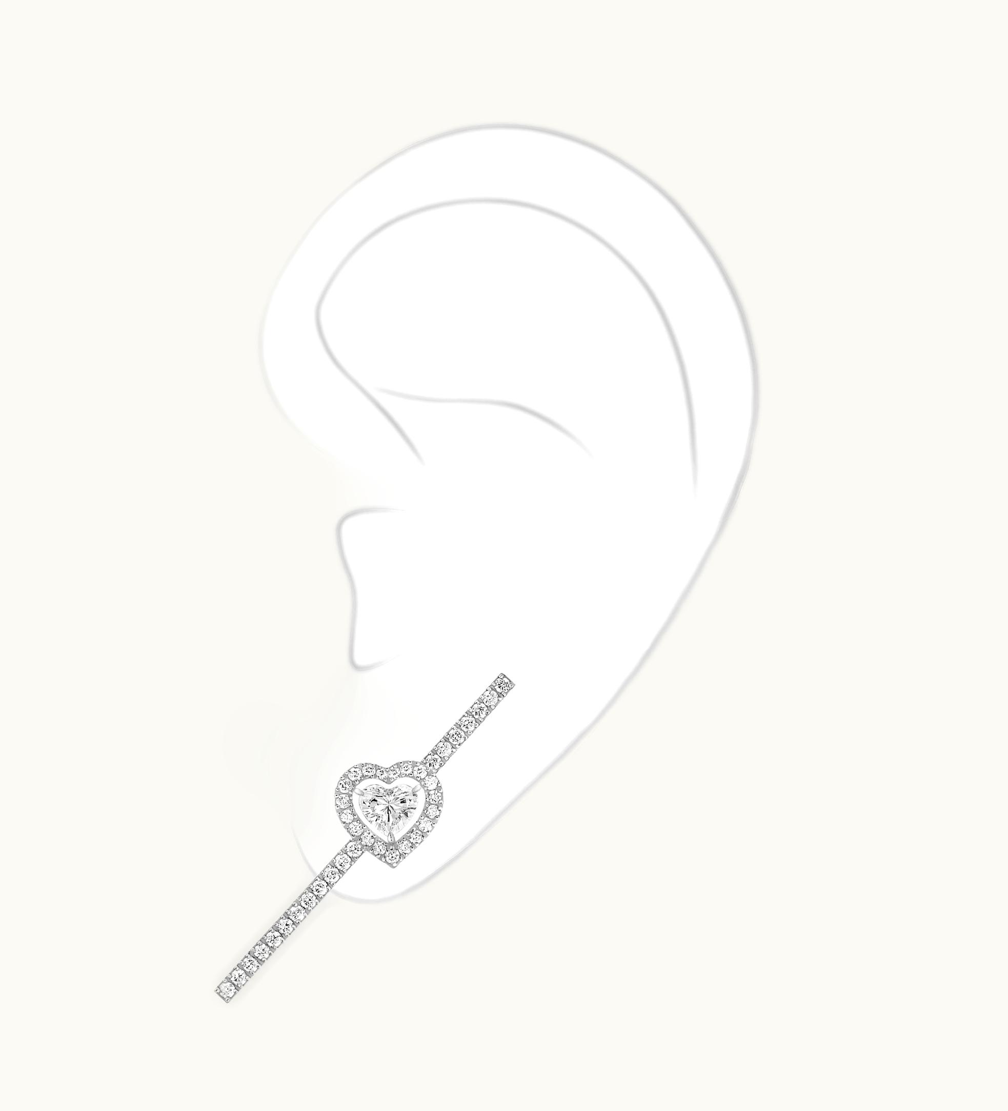 Messika Messika Joy C‚ÂàìUr 0.15-Carat Single Pavé-Set Diamond Earring UZ0179678